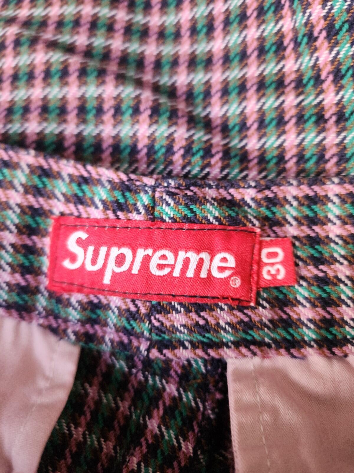SS18 Supreme Work Pant Größe 30 W30 L30 kleine lila karierte Hose kleine Hose