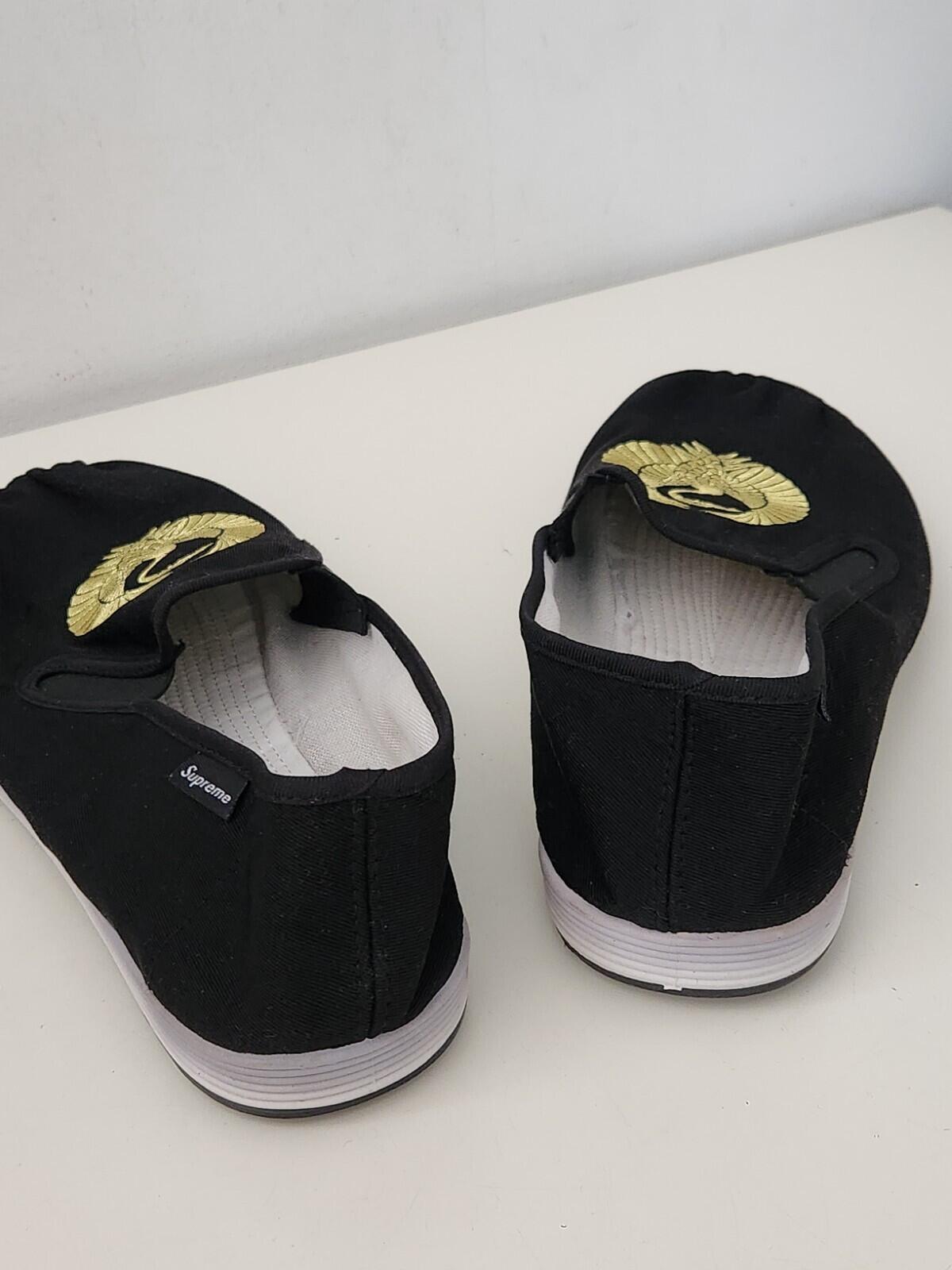 SS16 Supreme Sasquatchfabrix black slip on shoes size UK 7 US 8