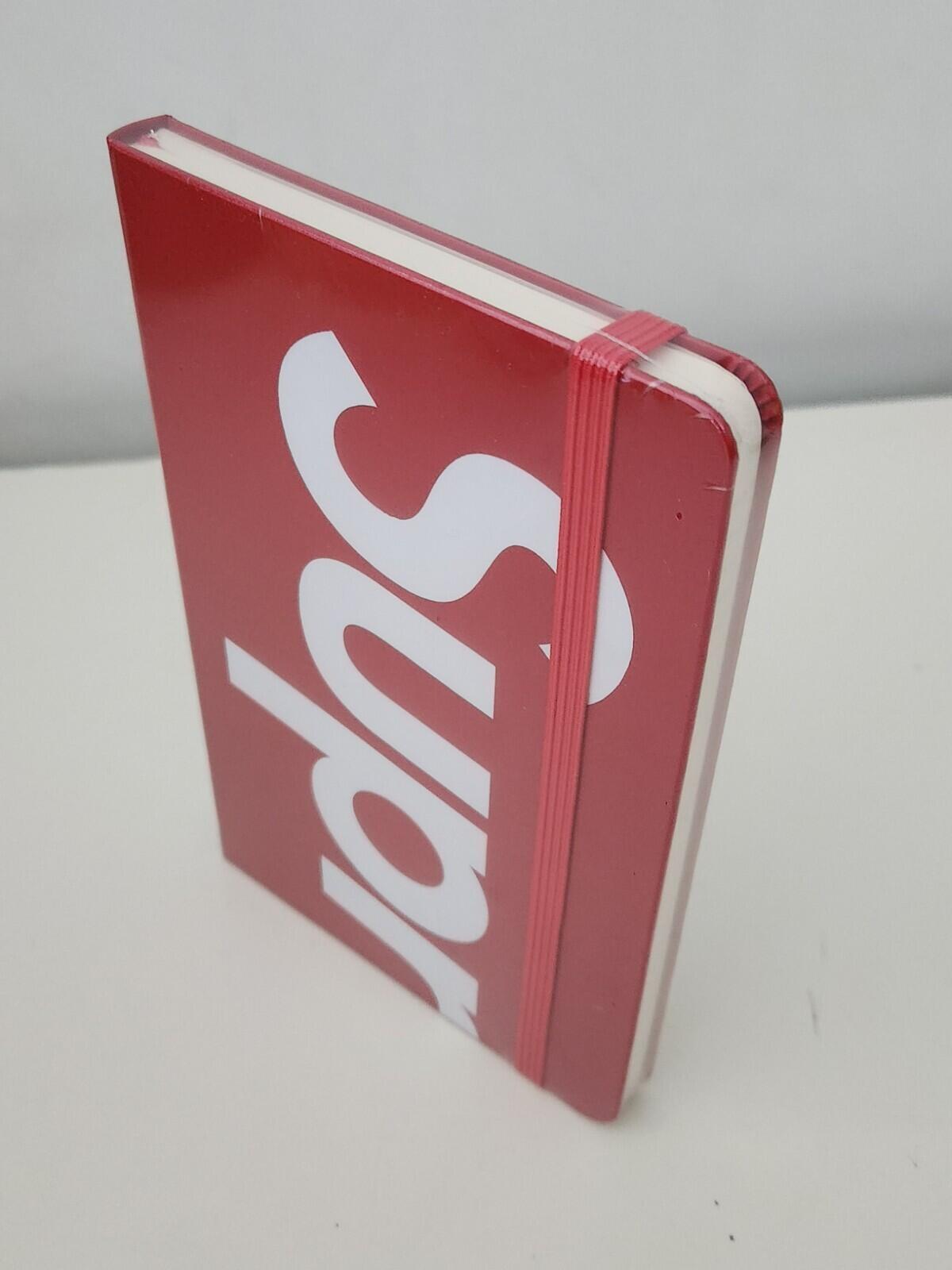 FW24 Supreme x Moleskine Notizbuch Large Notizblock Buch Tagebuch neu ungeöffnet Rot