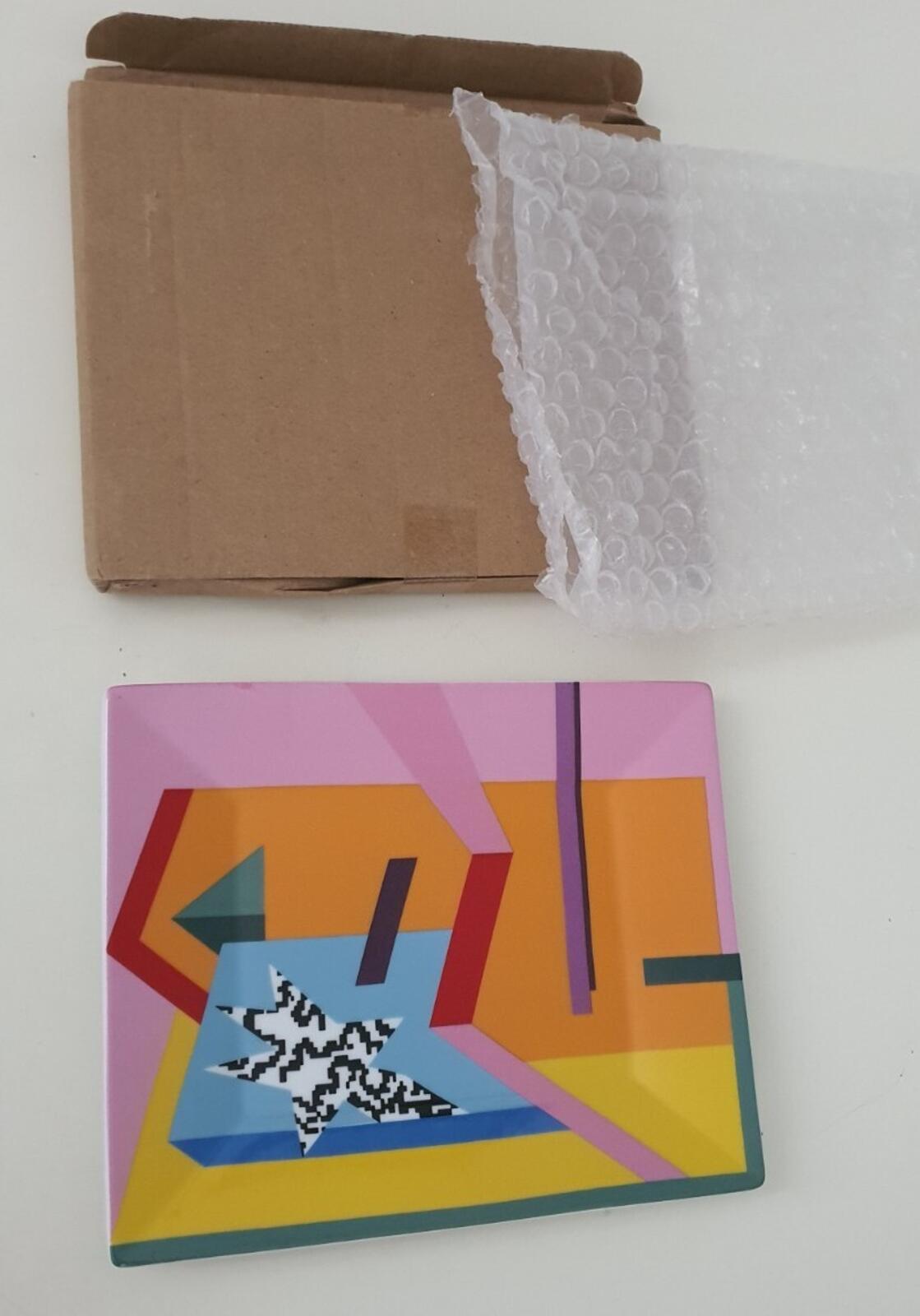 Cenicero grande multicolor de cerámica, accesorio, Supreme A. Mendini Milano SS16