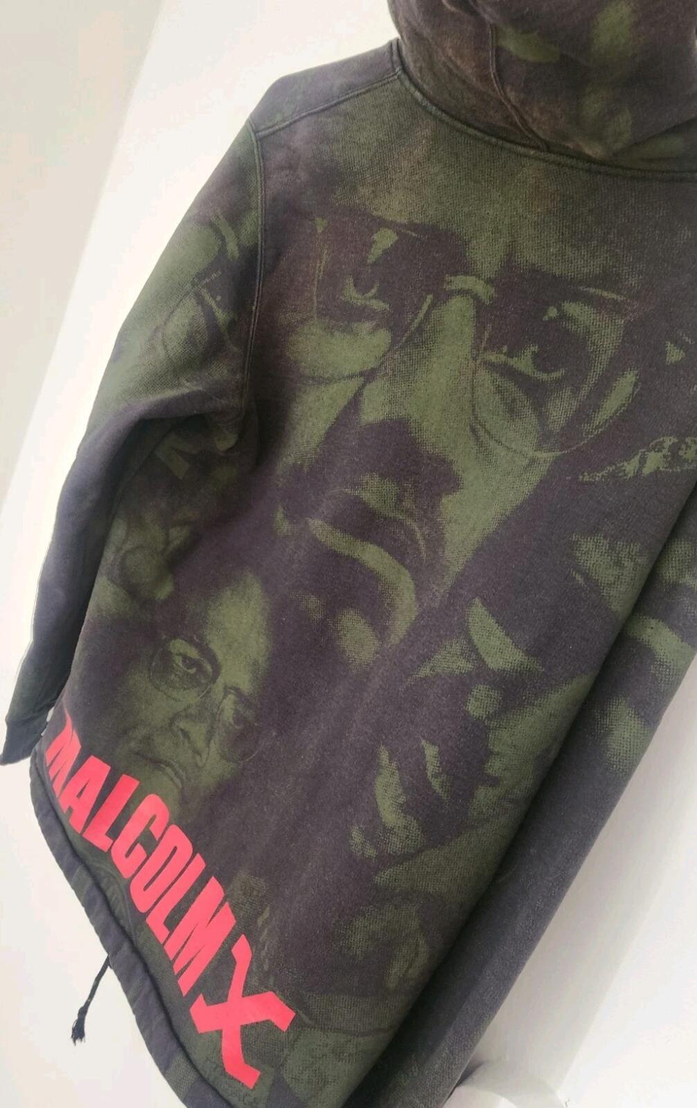 SS15 Supreme x Malcolm X Hooded Sweatshirt Size M BLEACHED