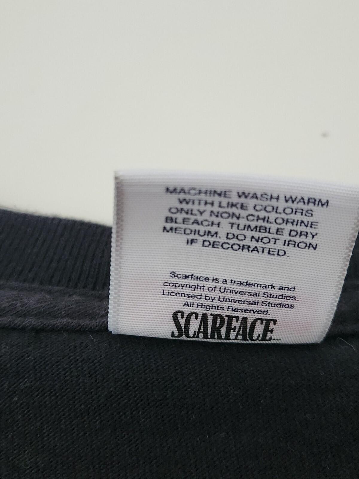 FW17 Supreme x Scarface Split tee Black T-shirt Size S Small ALTERED