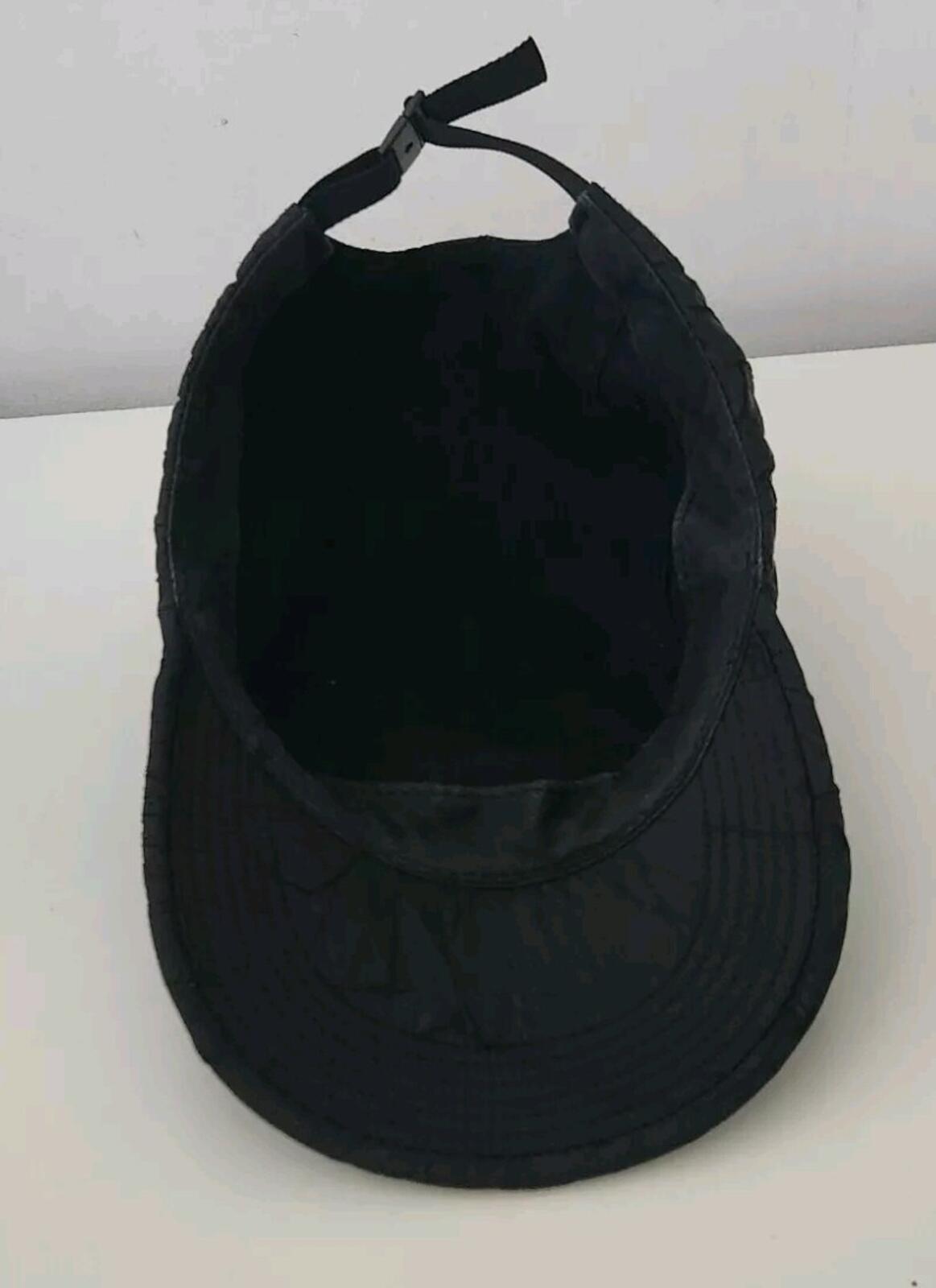 FW15 Supreme Wrinkled Nylon Soft Bill Camp Cap Hat Black Box logo 2015 Vintage