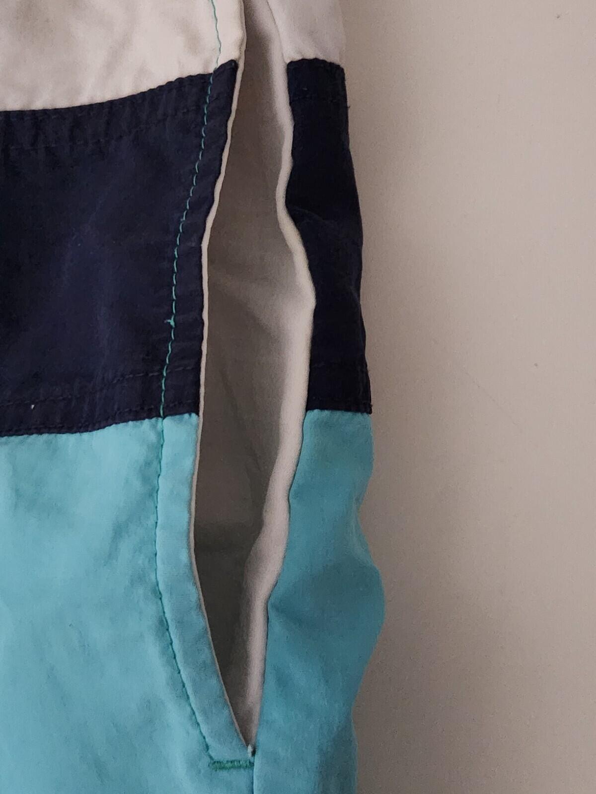 SS17 Supreme Split Logo Water Short Nylon Shorts Größe L Groß Blau Weiß
