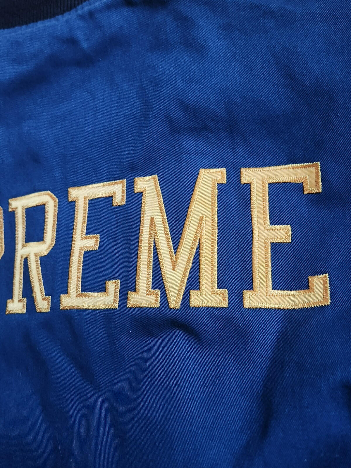 SS13 Supreme Cadet varsity jacket blue L large vintage 2013 Vintage Rare