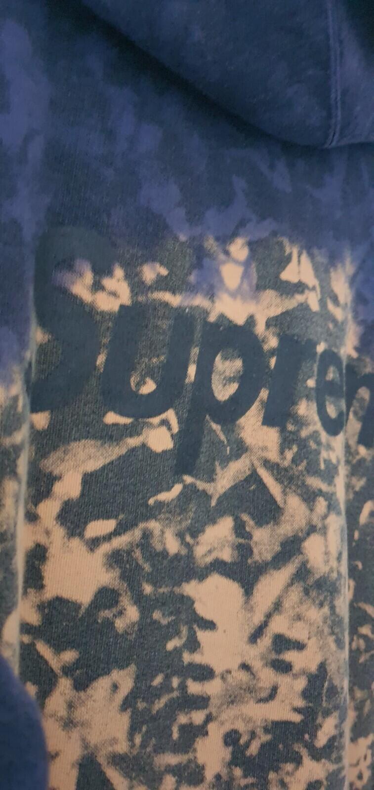 SS16 Supreme Burroughs Hooded Sweatshirt size XL navy hoodie