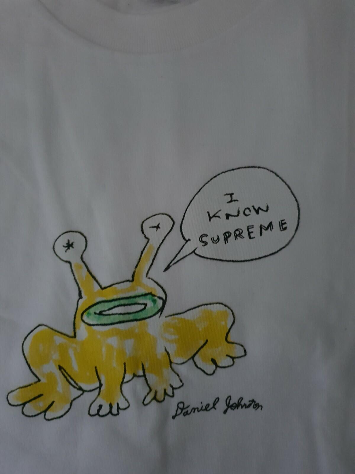SS20 Supreme x Daniel Johnston Frog tee M white T-shirt