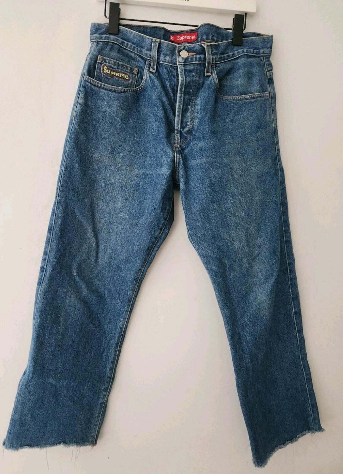SS15 Supreme Denim Skate Jeans Größe 32 W32 L27 GEÄNDERT Mark Gonzales Gonz