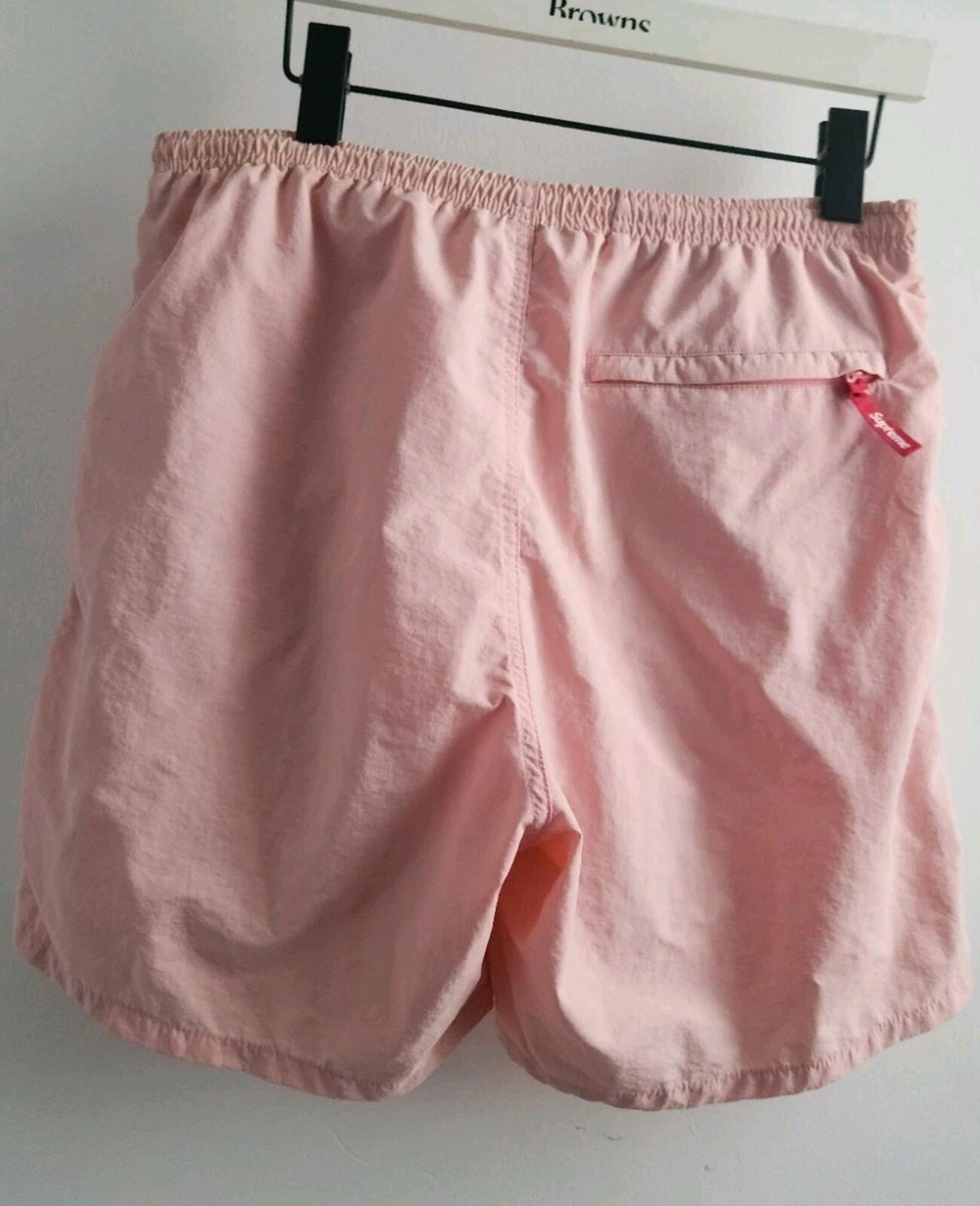 SS19 Supreme Nylon Water Short Light Pink Swim Nylon Shorts Size S Small