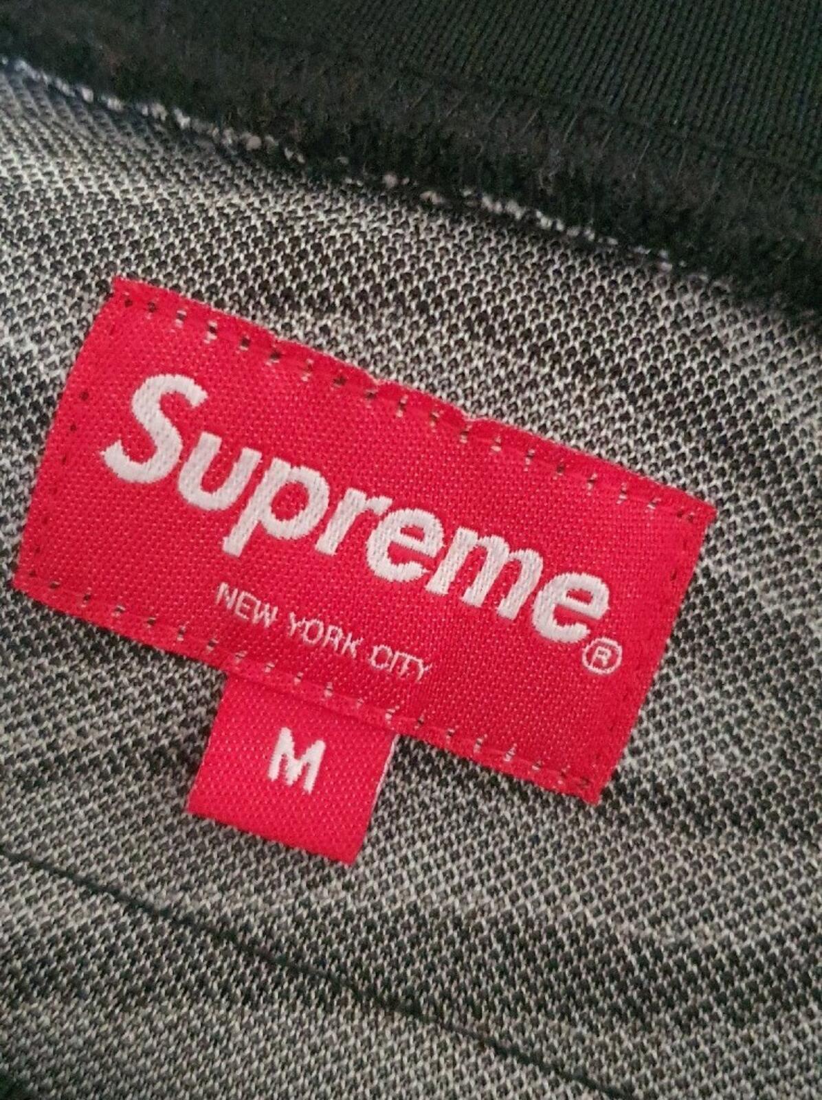 FW19 Supreme Zebra L/S Top Long Sleeve M medium Black Sweater Jumper Worn 1x