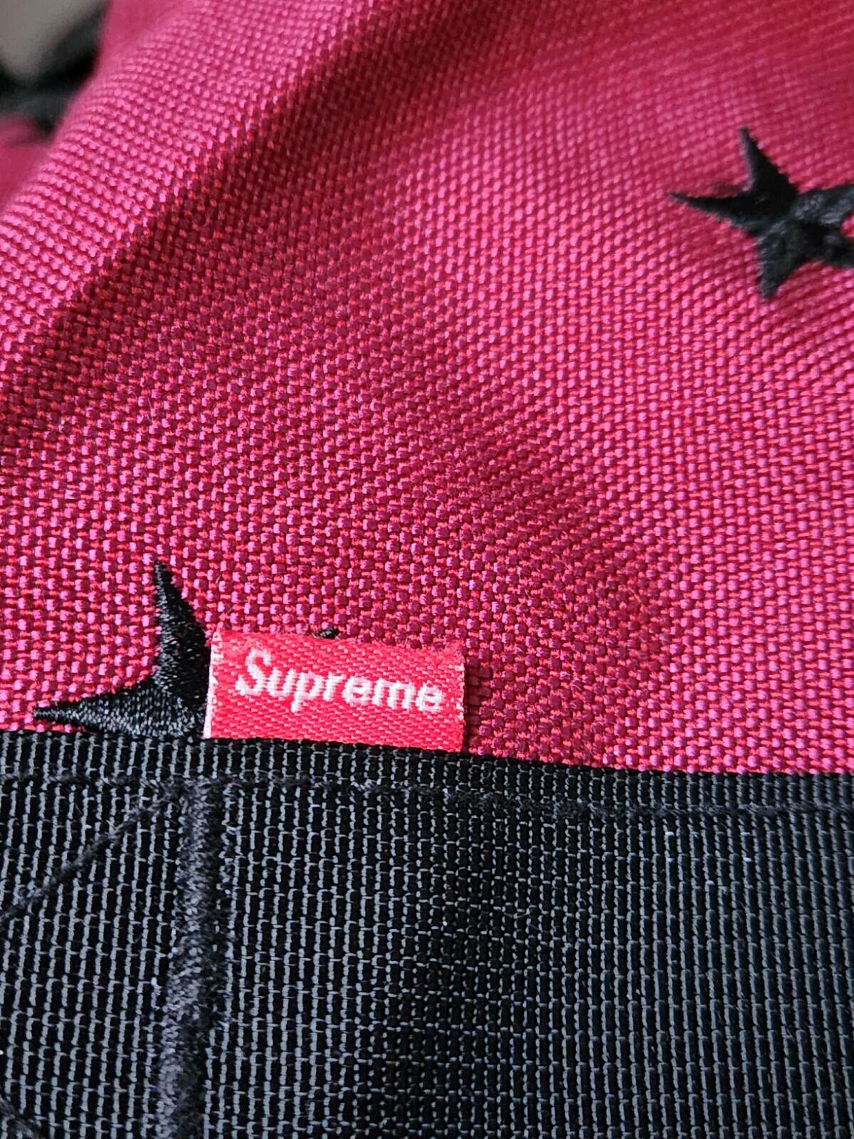 FW13 Supreme Stars Duffle Bag Burgundy