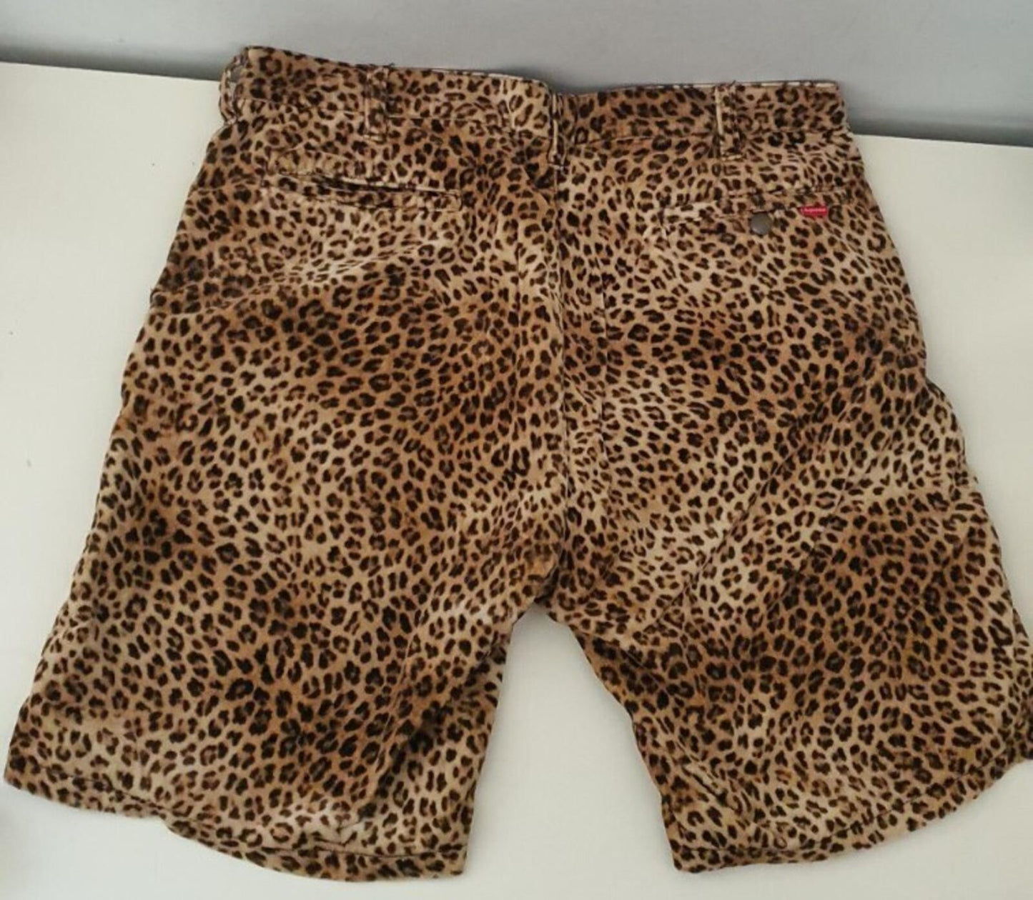 SS19 Supreme Velvet Leopard work short size 34 shorts