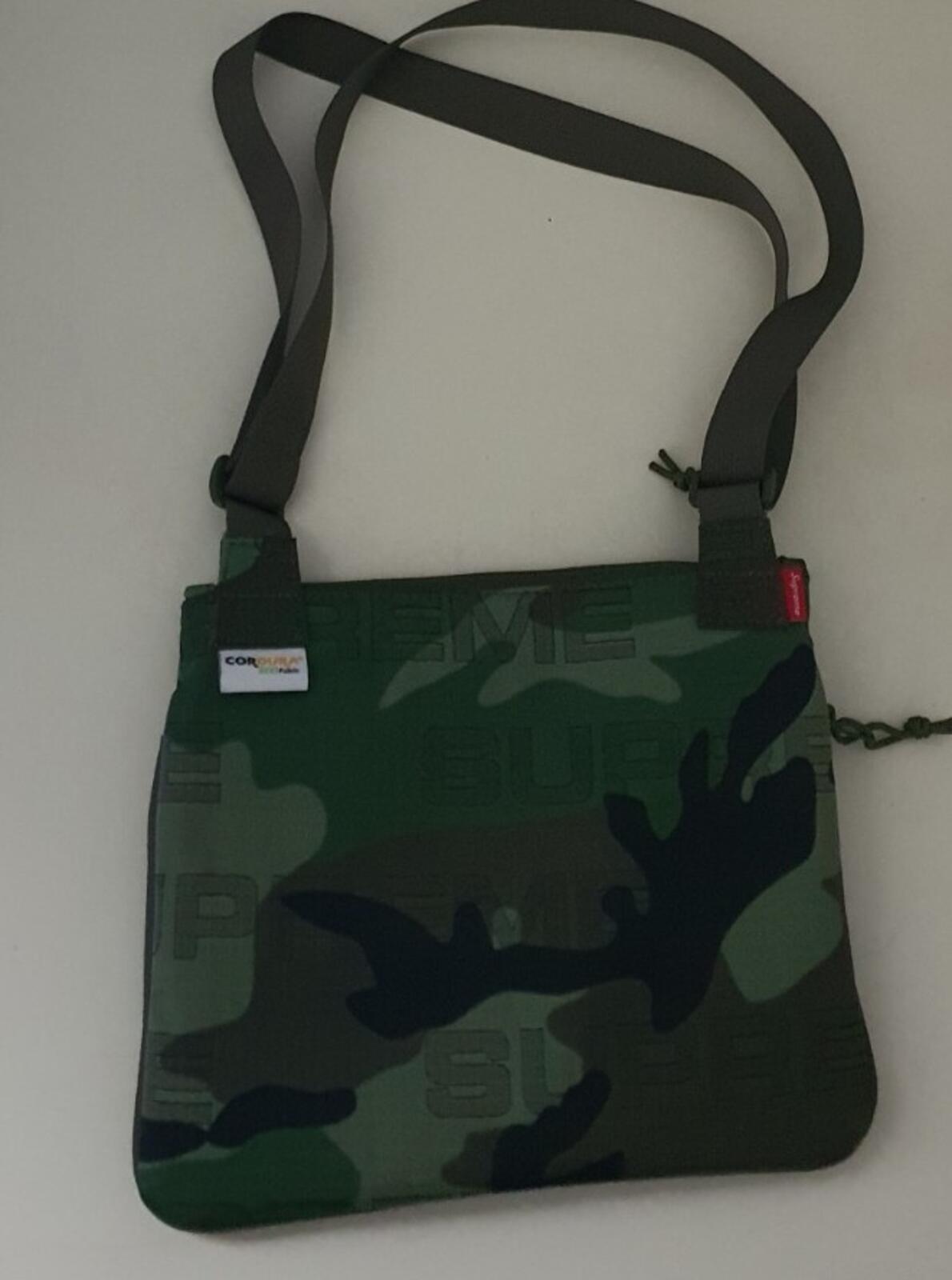 FW21 Supreme Side Bag Woodland Camo