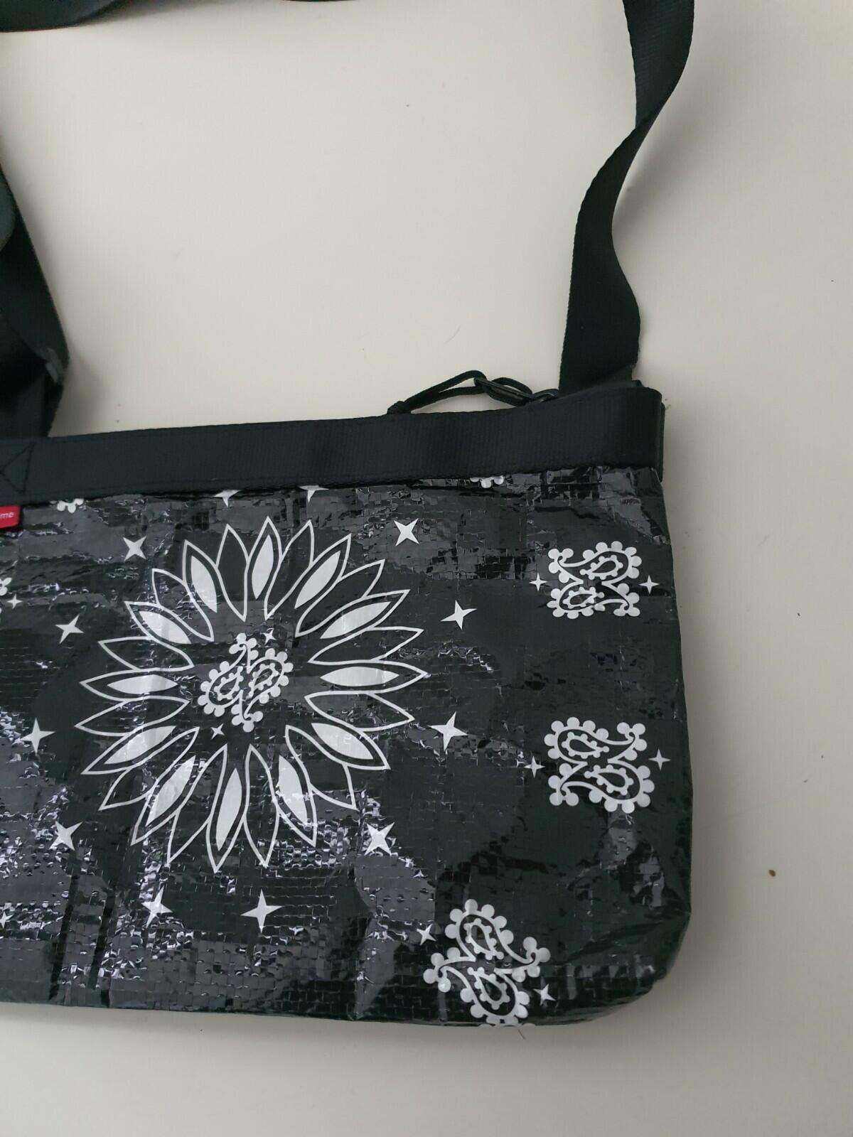 SS21 Supreme Bandana Tarp Side bag Water resistant shoulder bag 10L