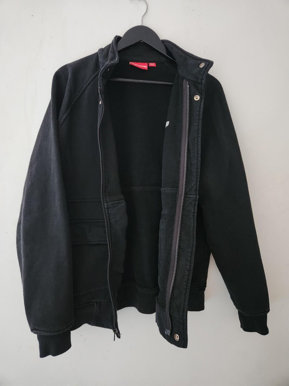 FW14 Supreme Fleece Warm Up Jacket Black Size L