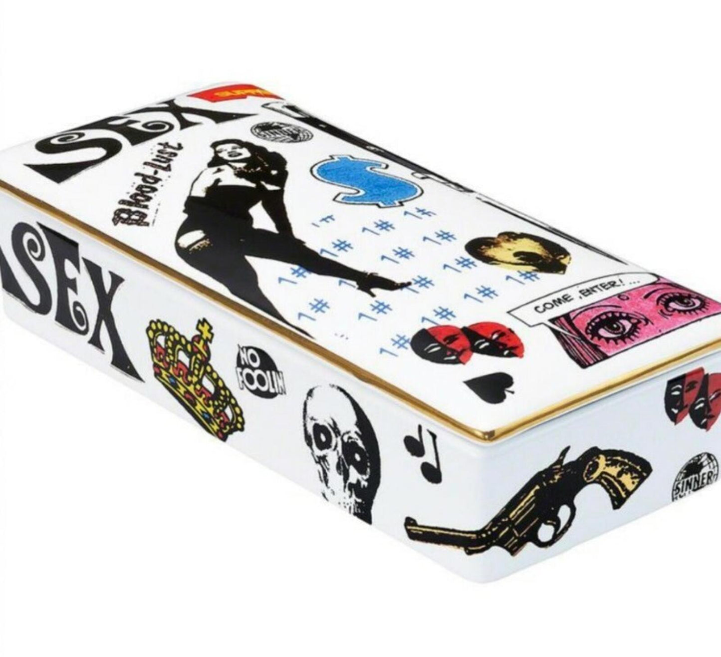 SS19 Supreme Blood Lust Ceramic Box White