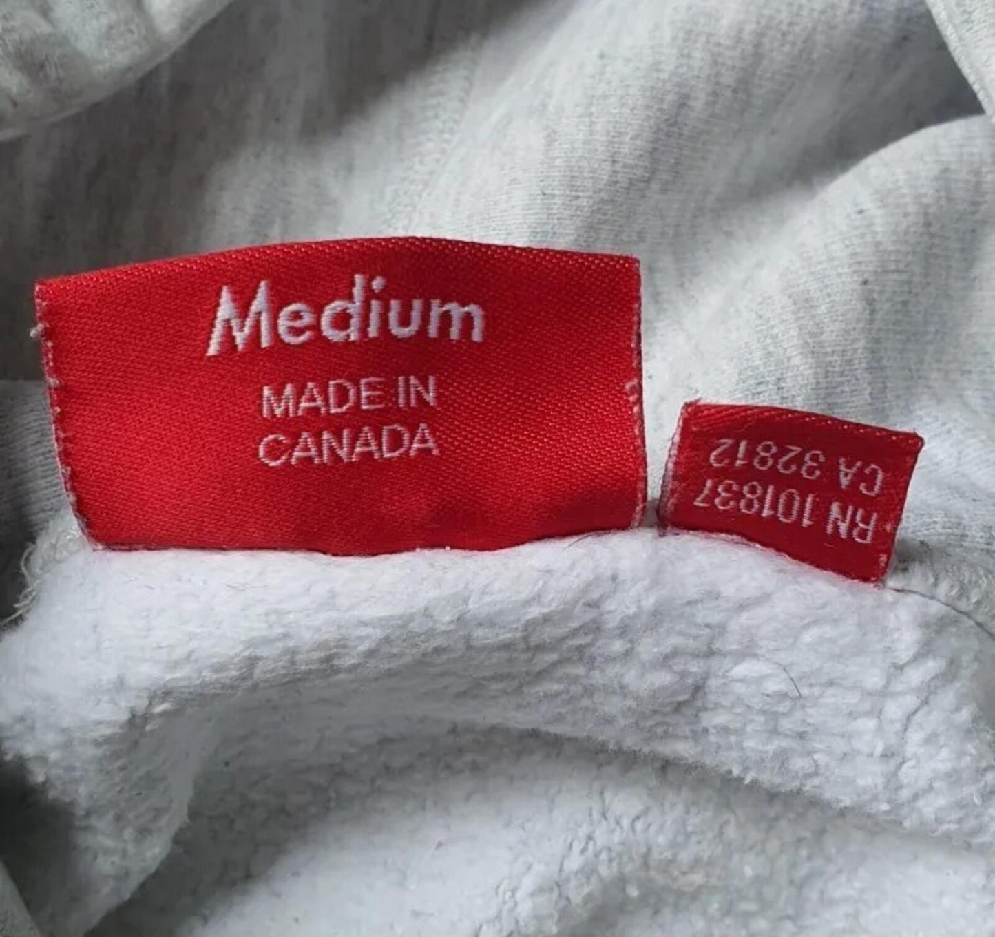 FW15 Supreme S Logo Hooded Sweatshirt size M medium grey hoodie