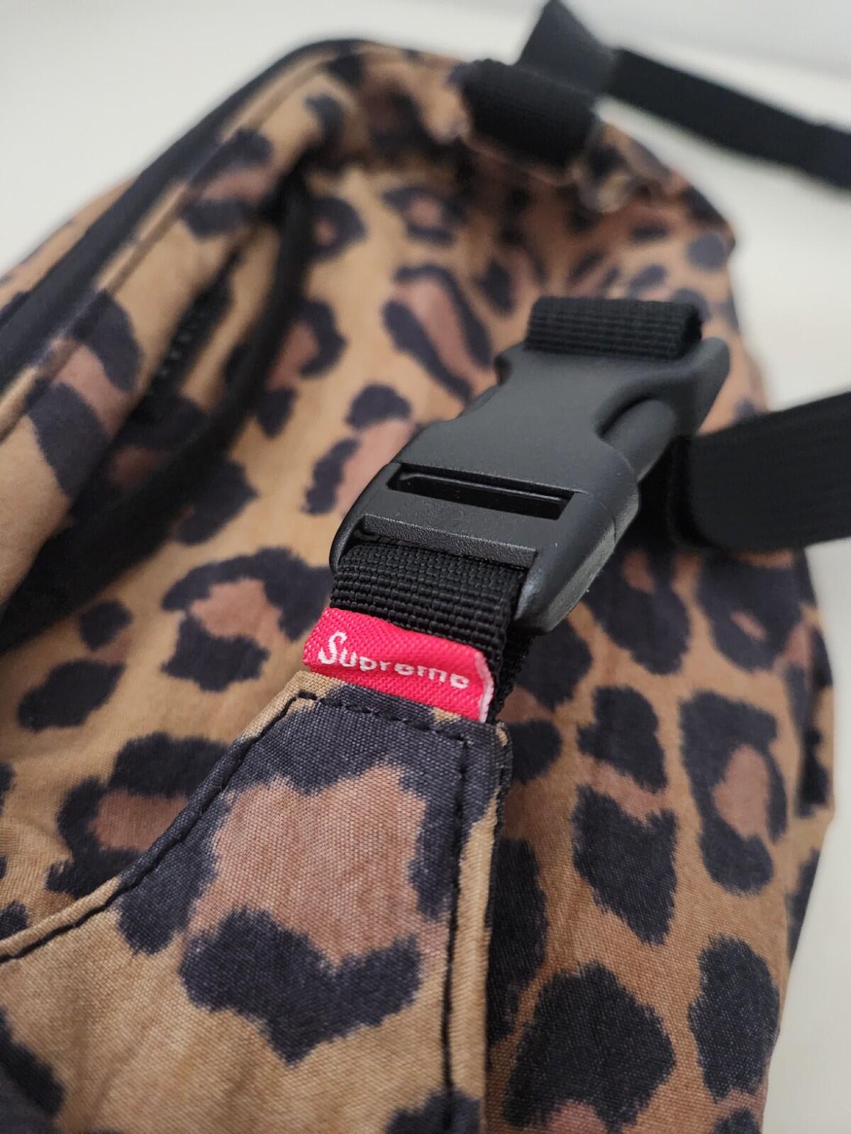 FW20 Supreme Waist Bag Leopard Shoulder Belt Water Resistant New Cordura Fabric