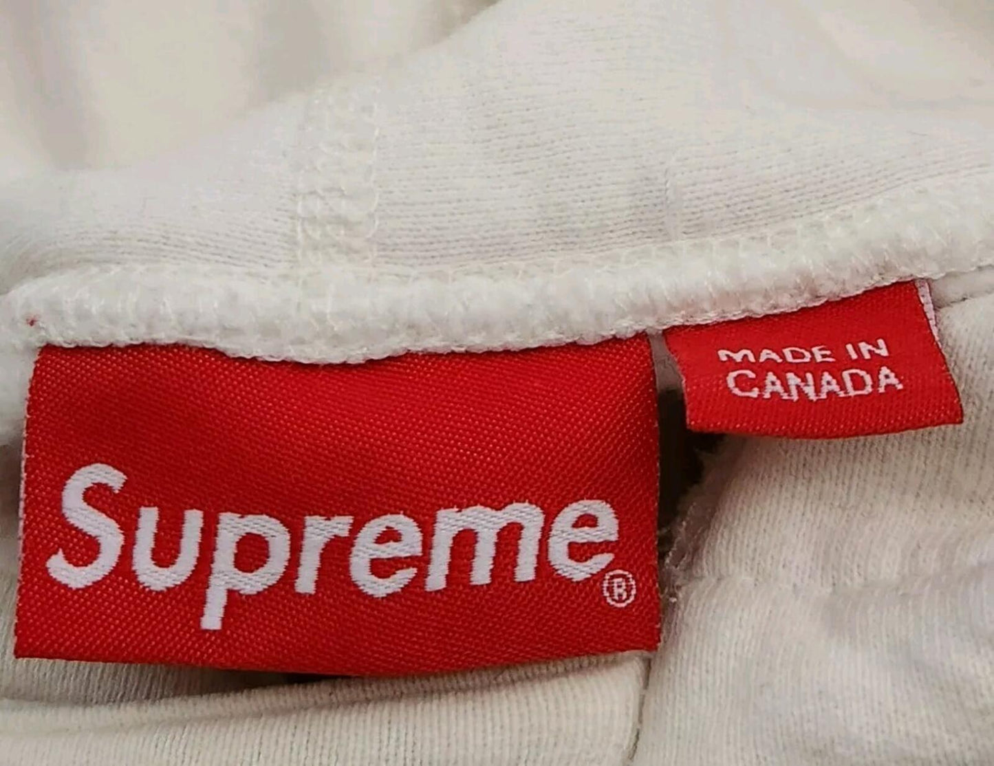 SS18 Supreme Studded Hooded Sweatshirt White Size M