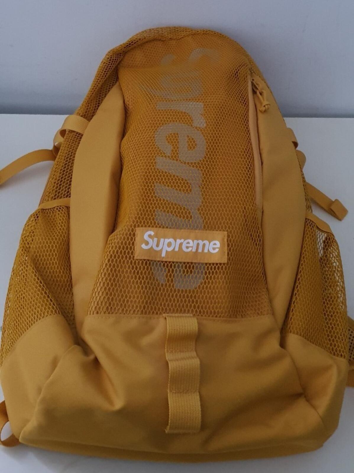 SS20 Supreme gold backpack Cordura yellow