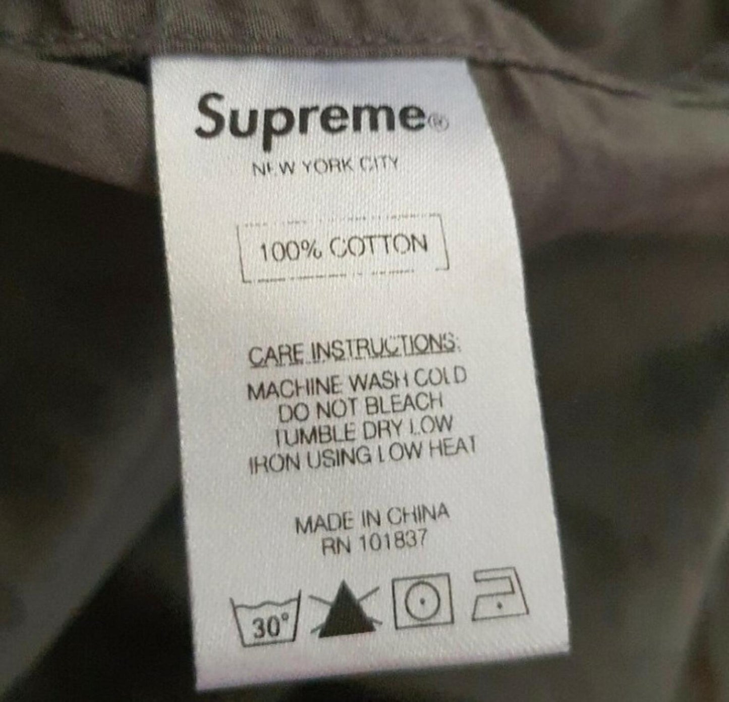 FW13 Supreme Franklin Hemd Größe S Schwarz