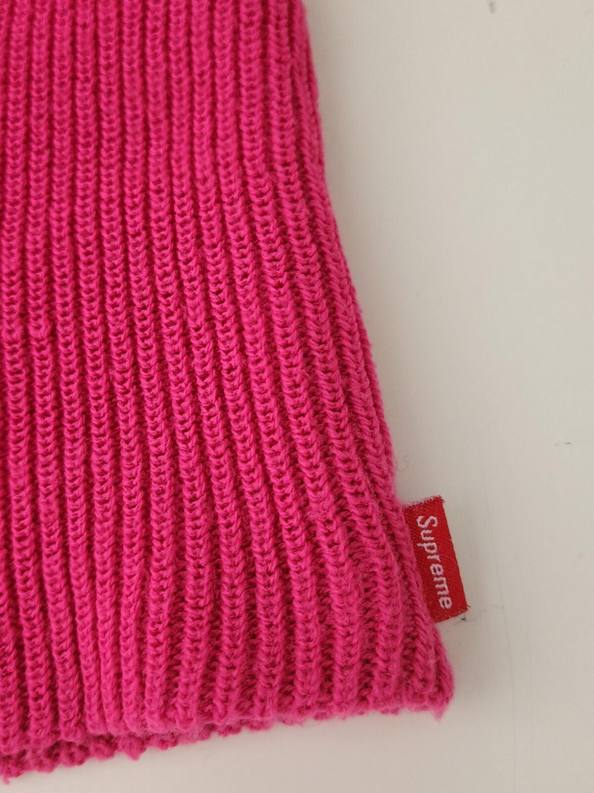 FW14 Supreme Basic beanie Vintage 2014 Pink Hat Fuschia Magenta Made In Canada