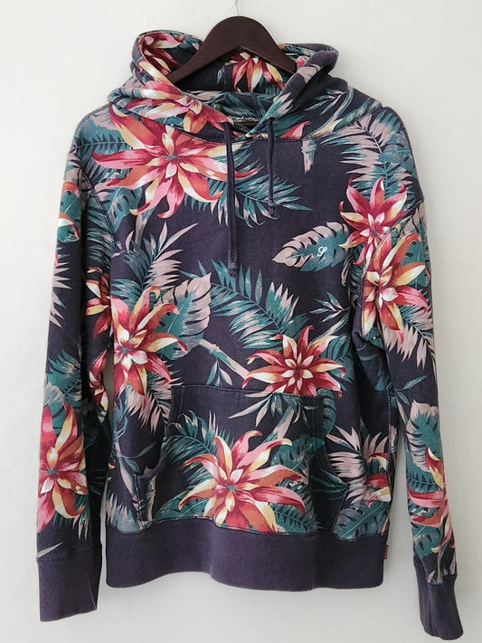 SS12 Sudadera con capucha y estampado floral Supreme M Mediana hoodie vintage Flores