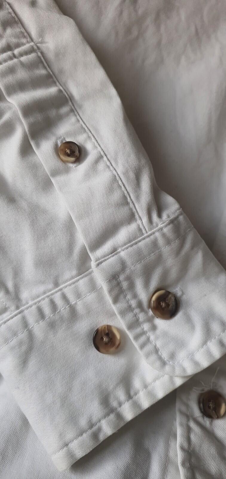 SS21 Supreme x Nike Cotton Twill shirt white size S small long sleeve