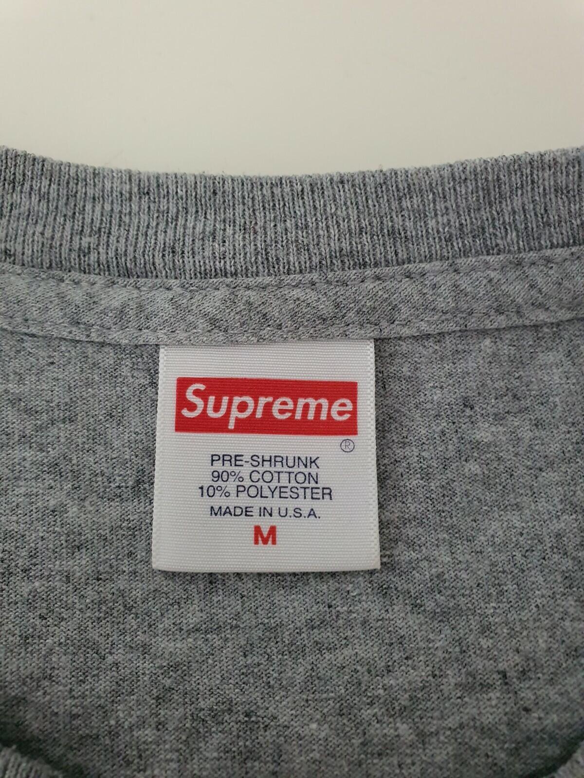 FW17 Supreme x Scarface Shower tee heather grey T-shirt M medium Tony Montana