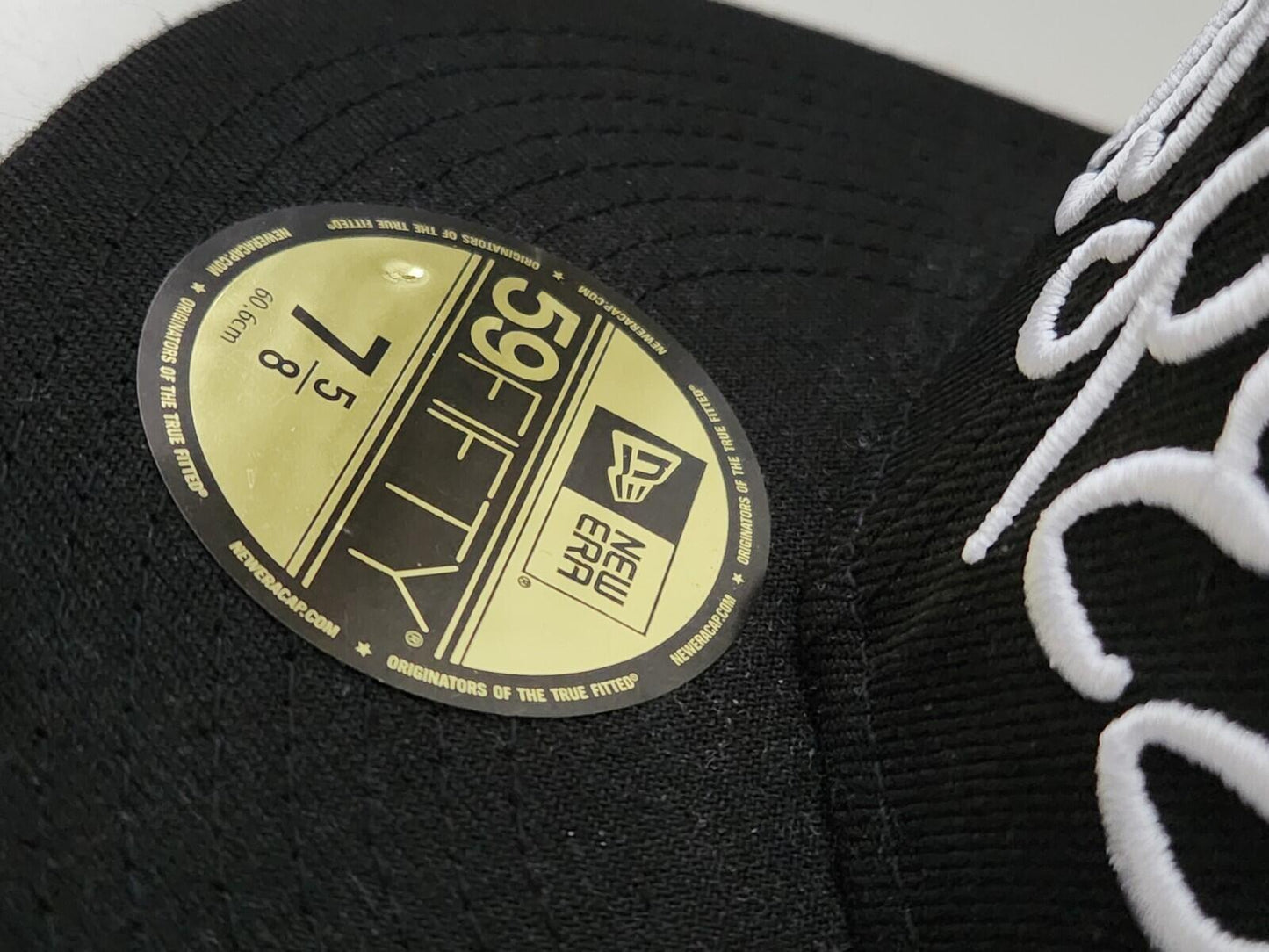 SS23 Supreme Script New Era Black Size 7 5/8