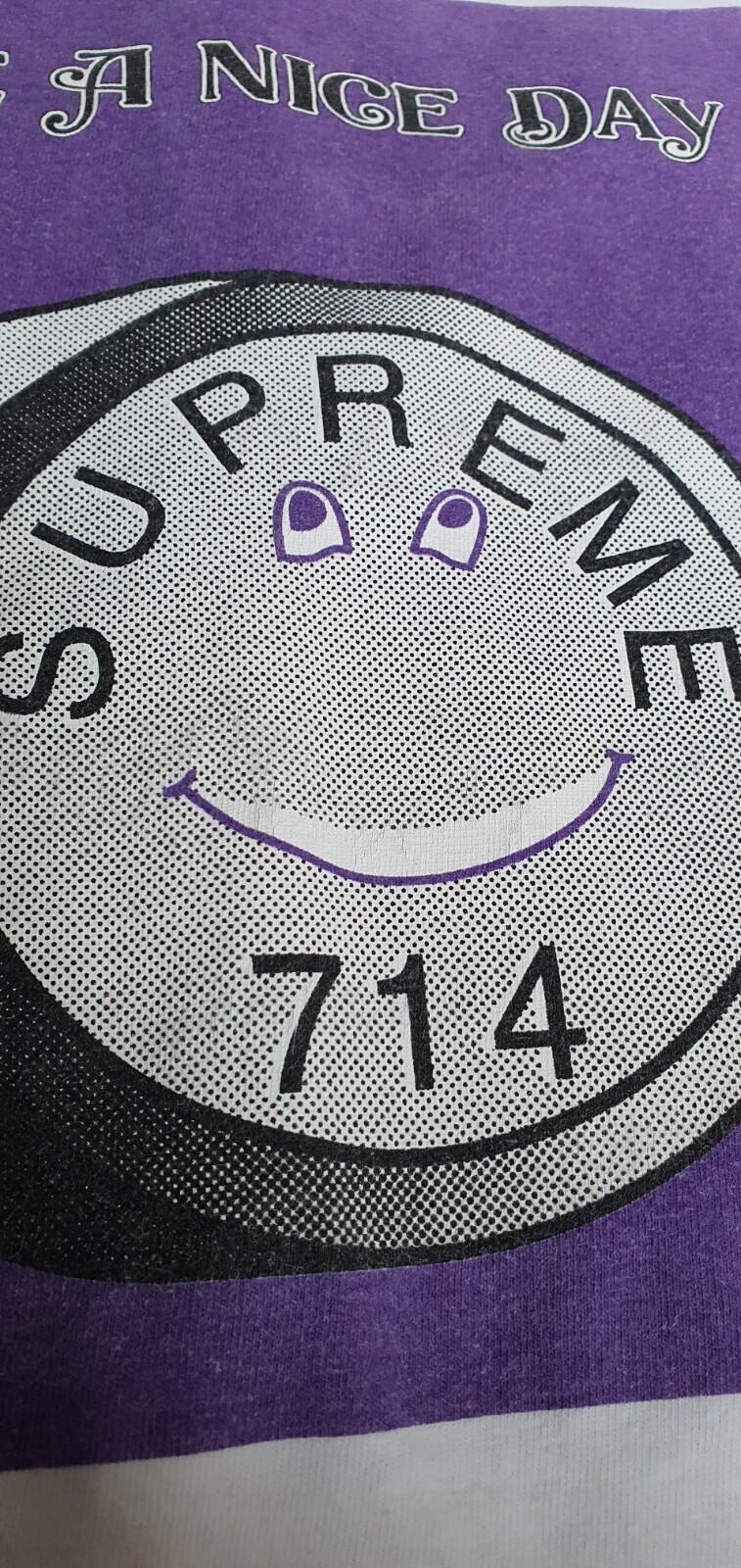 SS14 Supreme Lude tee size M medium white T-shirt Have a nice day pill Vintage