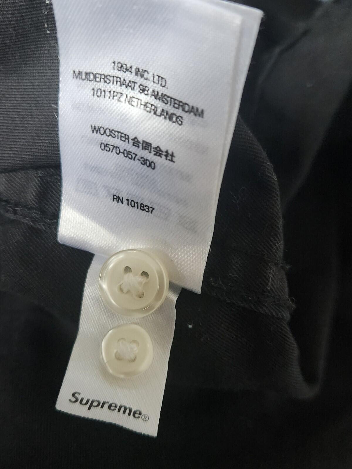 FW21 Supreme Small Box Black Shirt Black Size M