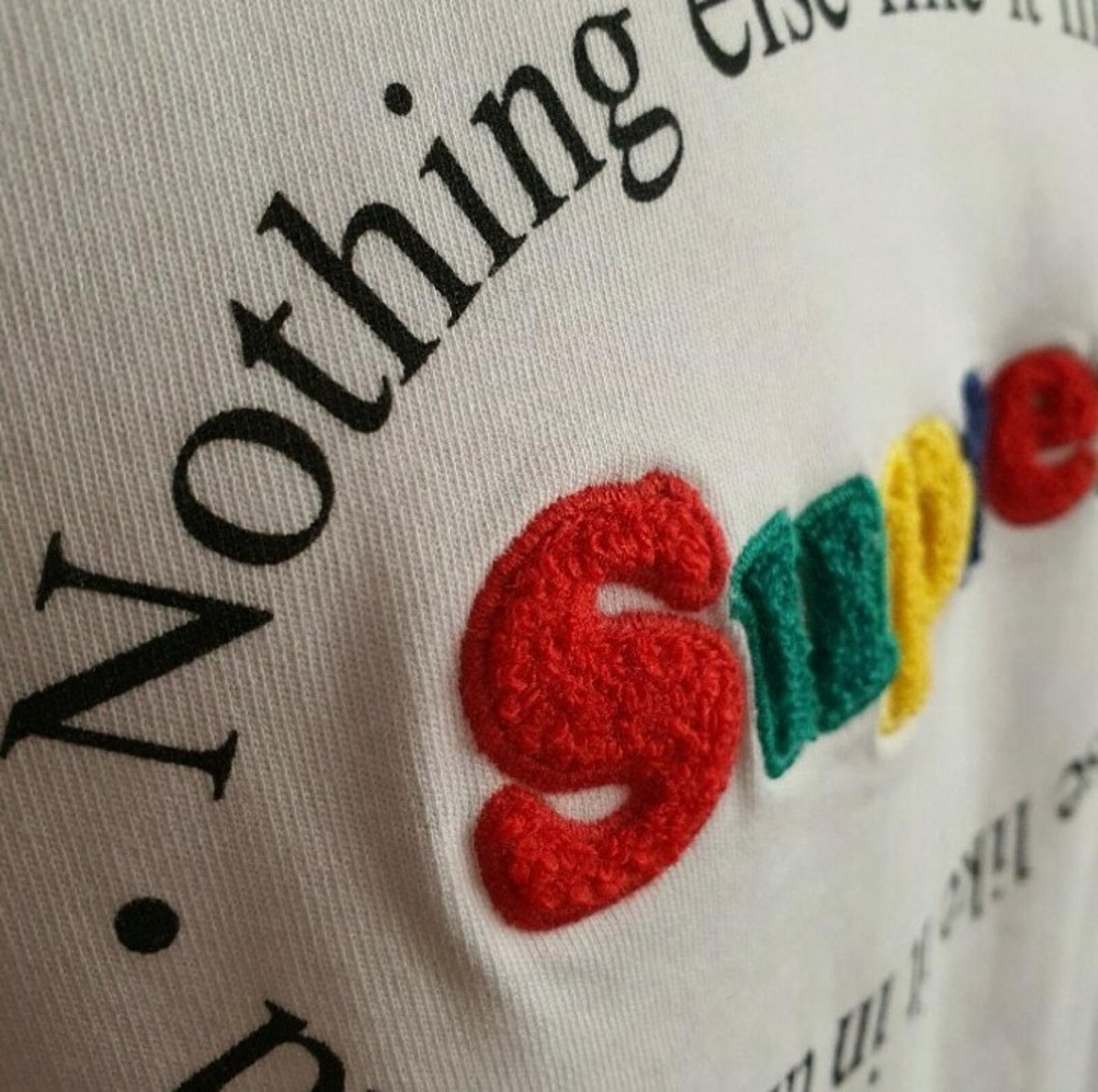 SS20 Supreme Nothing Else S/S Tee White Size L
