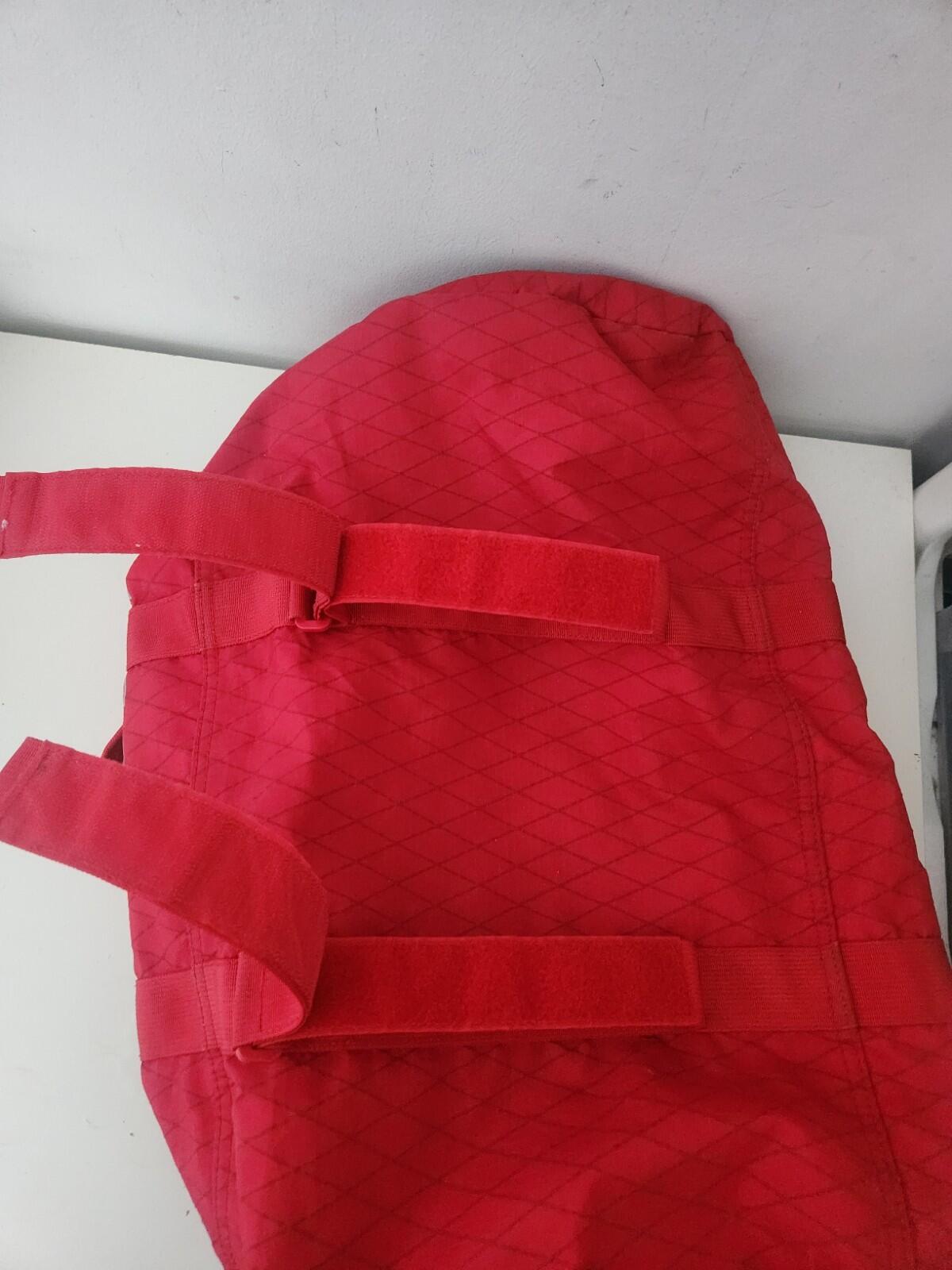 FW18 Supreme Duffle Bag Red Water and Abrasion Resistant