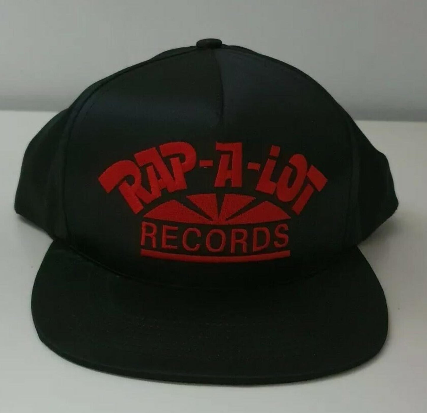 Gorra de satén negra de 5 paneles Supreme Rap A Lot Records SS17