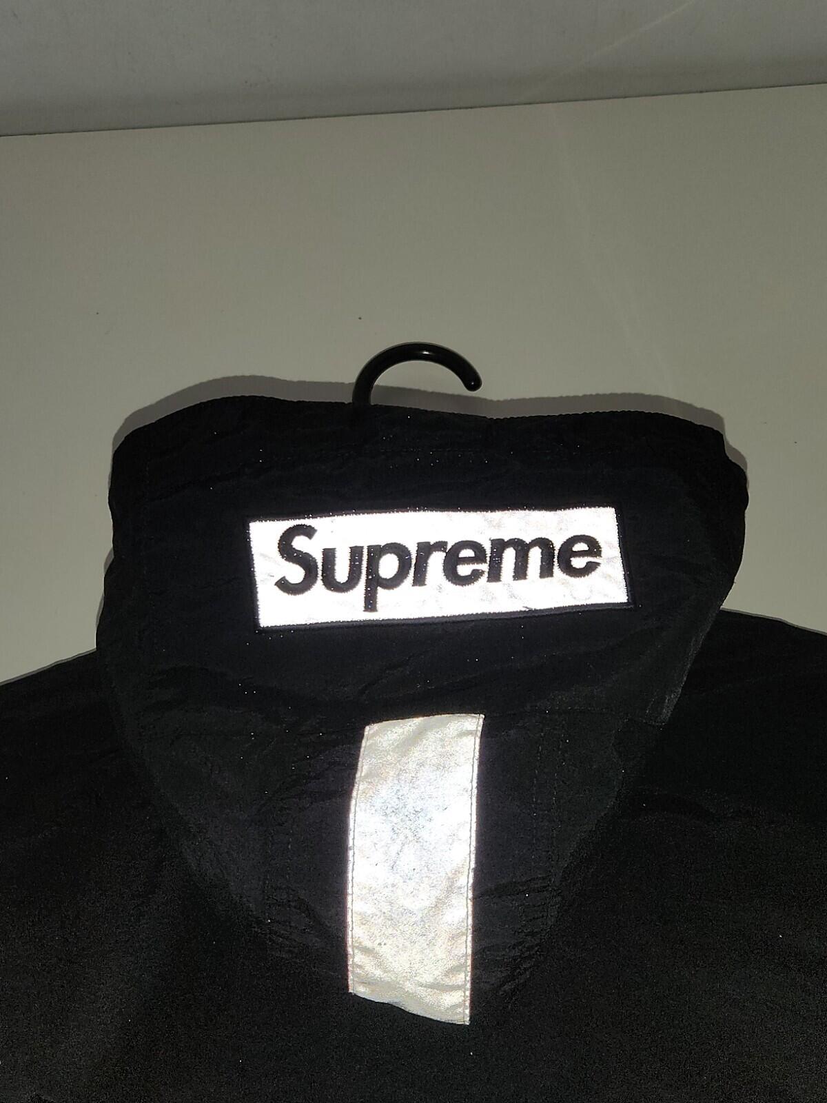 FW18 Supreme 2-Tone Zip Up Jacket Black Size M Water Resistant