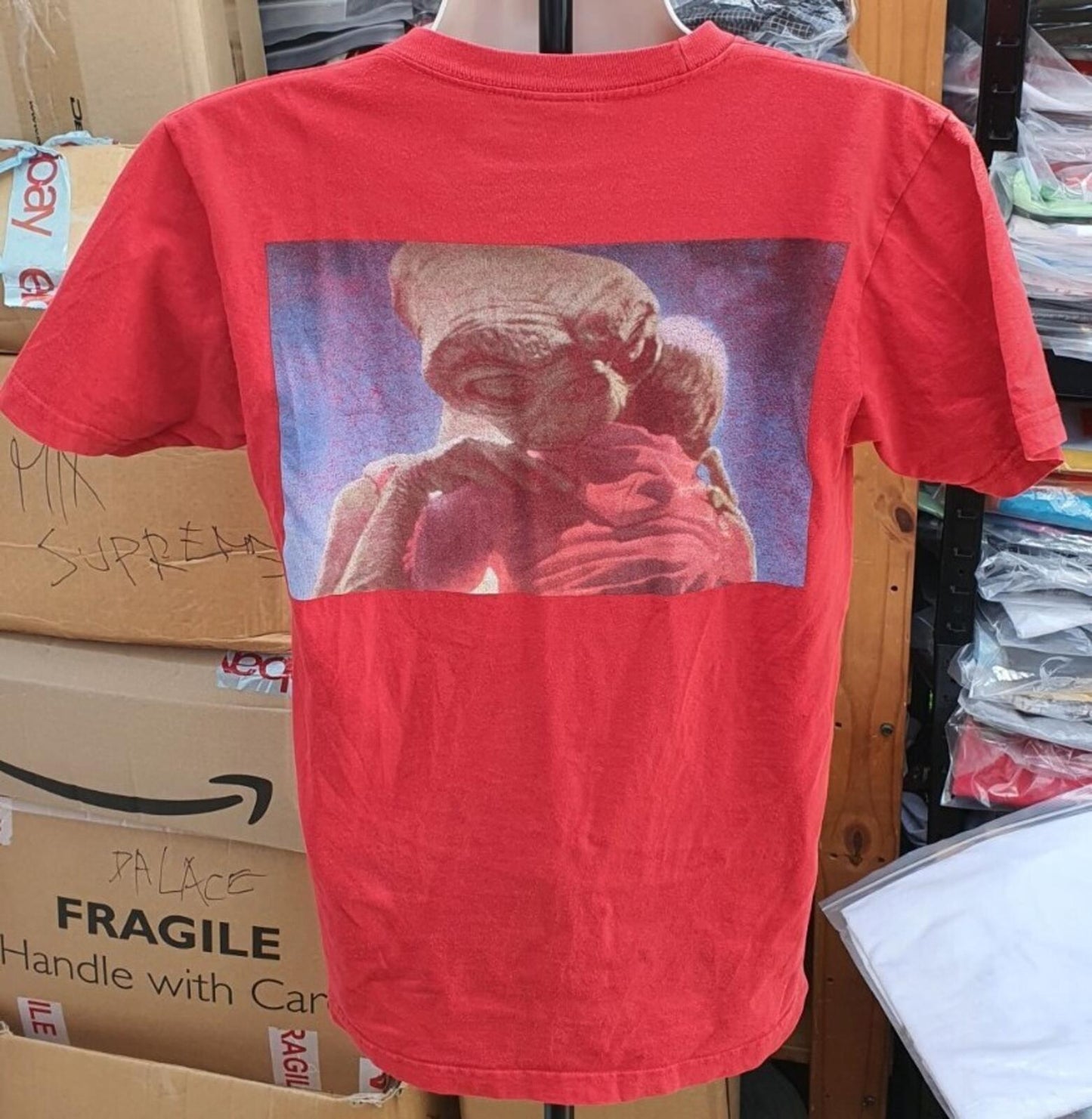FW15 Supreme E.T Tee Red Size M