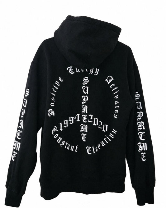 Sudadera con capucha FW20 Supreme Peace negra Talla M