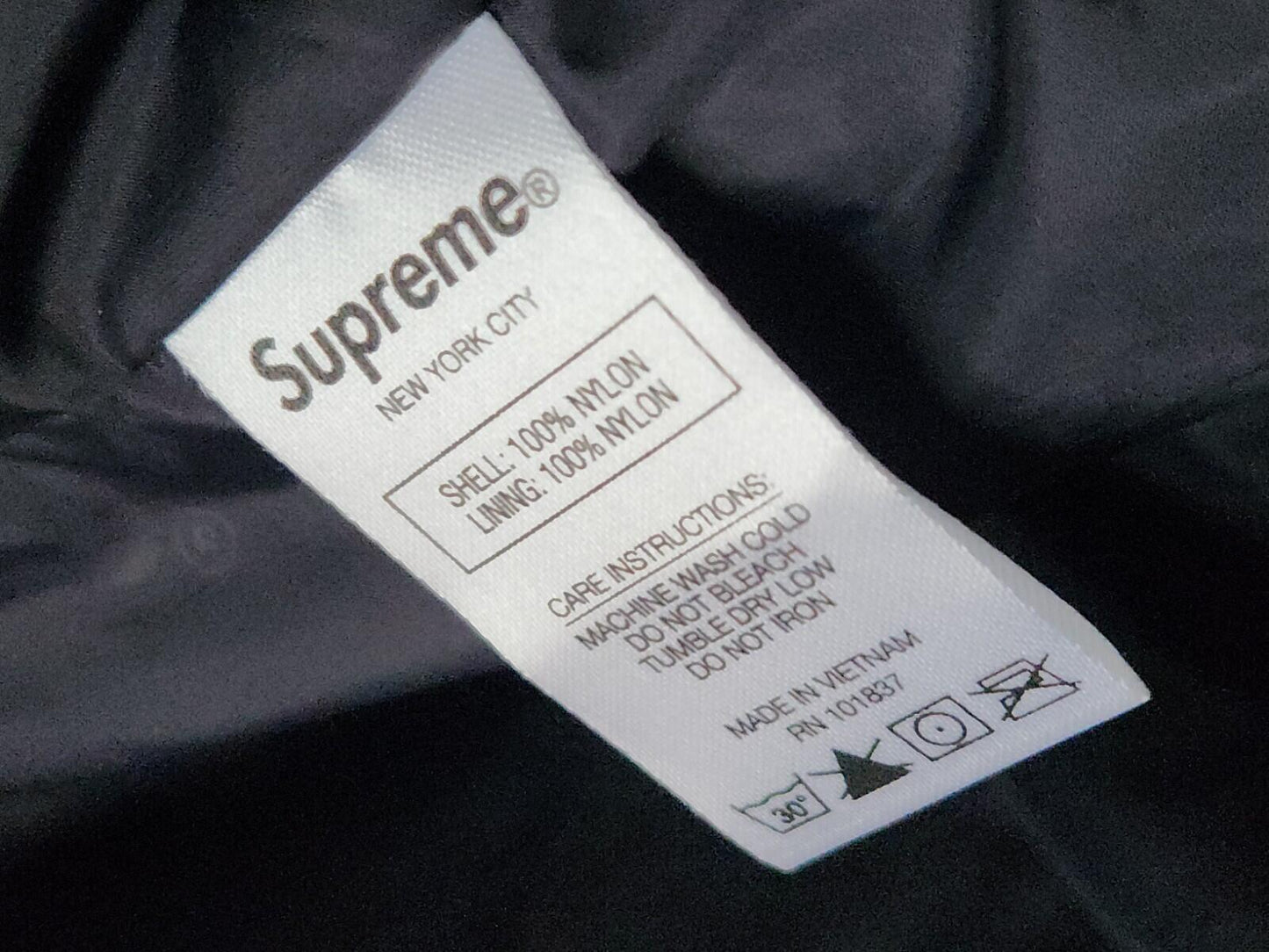 SS19 Supreme GORE-TEX Hooded Harrington Jacke Wasserdicht Atmungsaktiv Small Schwarz