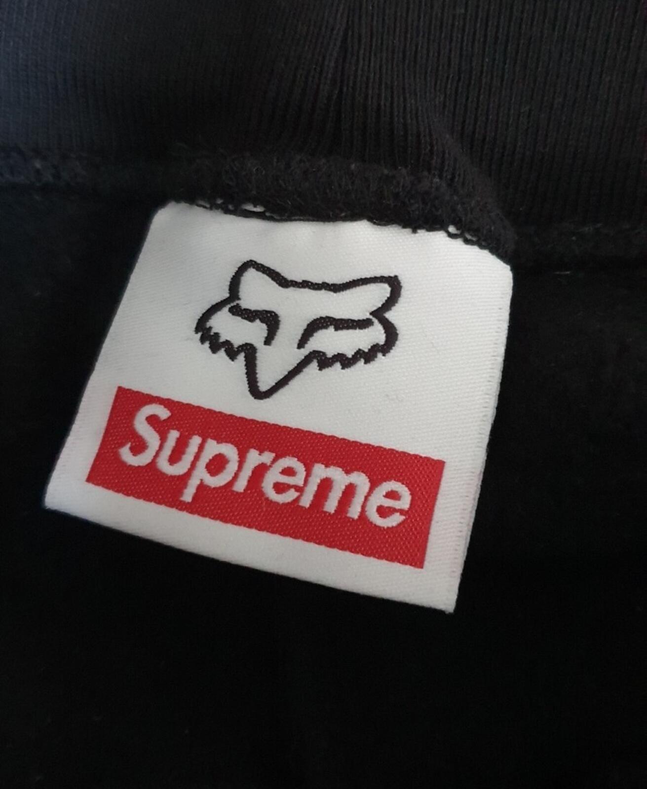 FW20 Supreme x Fox Racing Sweatpant Hose Schwarz Größe XL