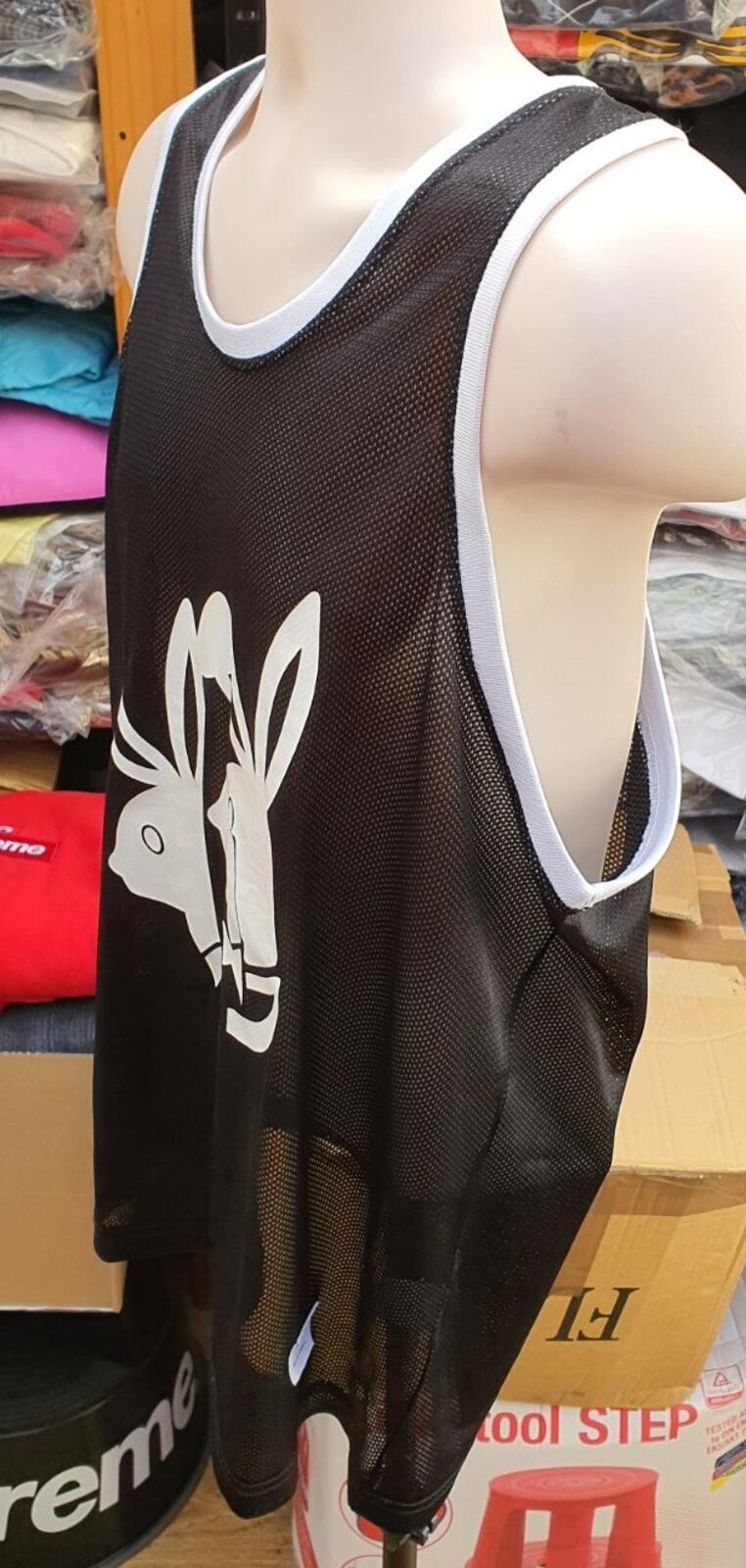SS09 Supreme Appletown Mesh Tank Top Black Playboy Size L