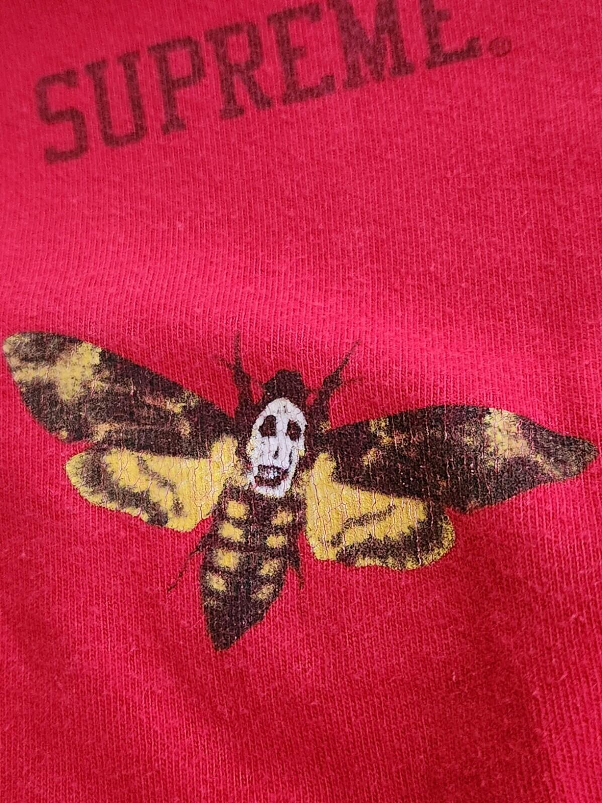 SS15 Supreme Moth L/S tee size M medium Red long sleeve t-shirt Rare Vintage