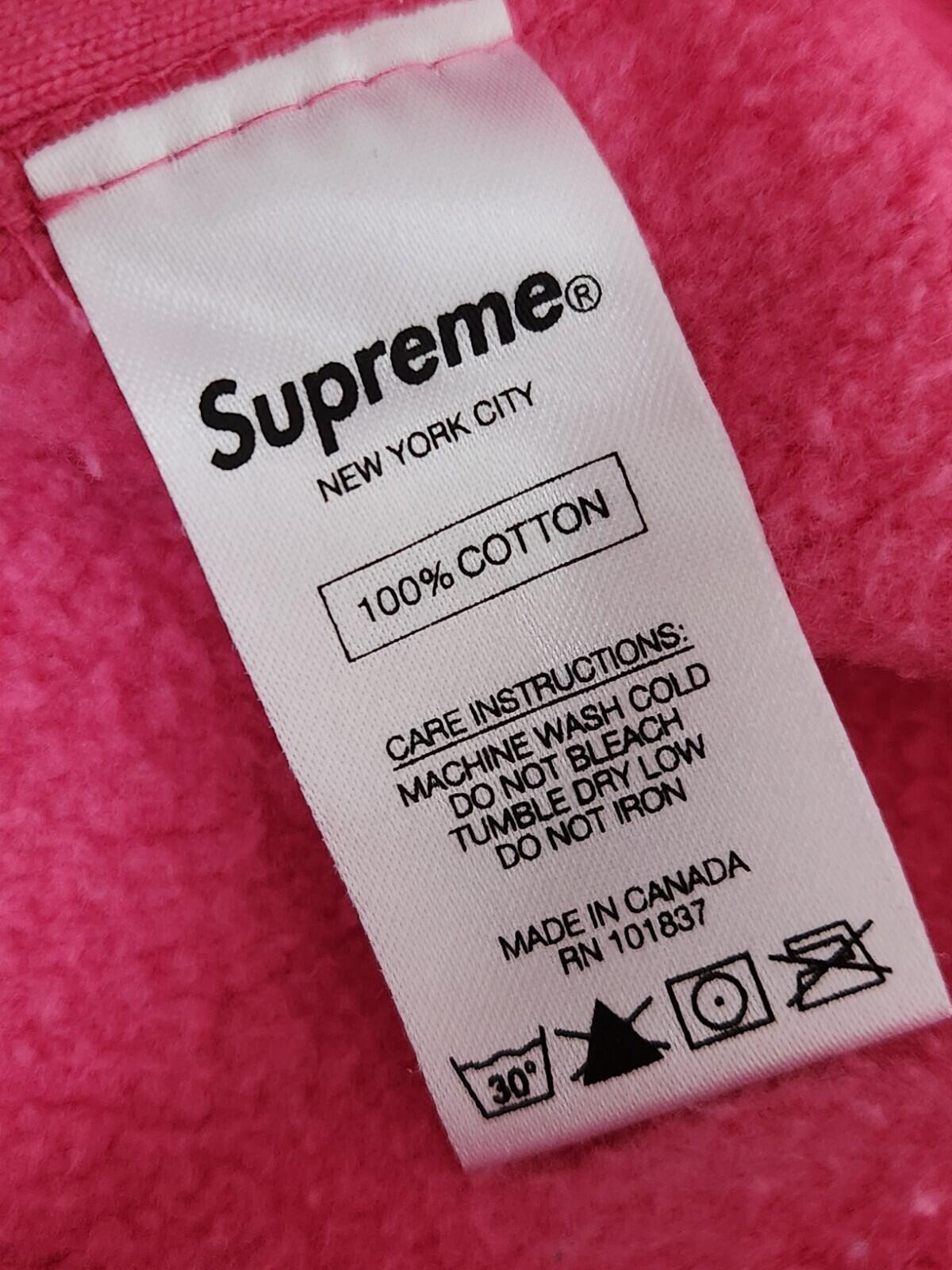 FW17 Supreme x Scarface Friend hooded sweatshirt L Large Pink hoodie Magenta