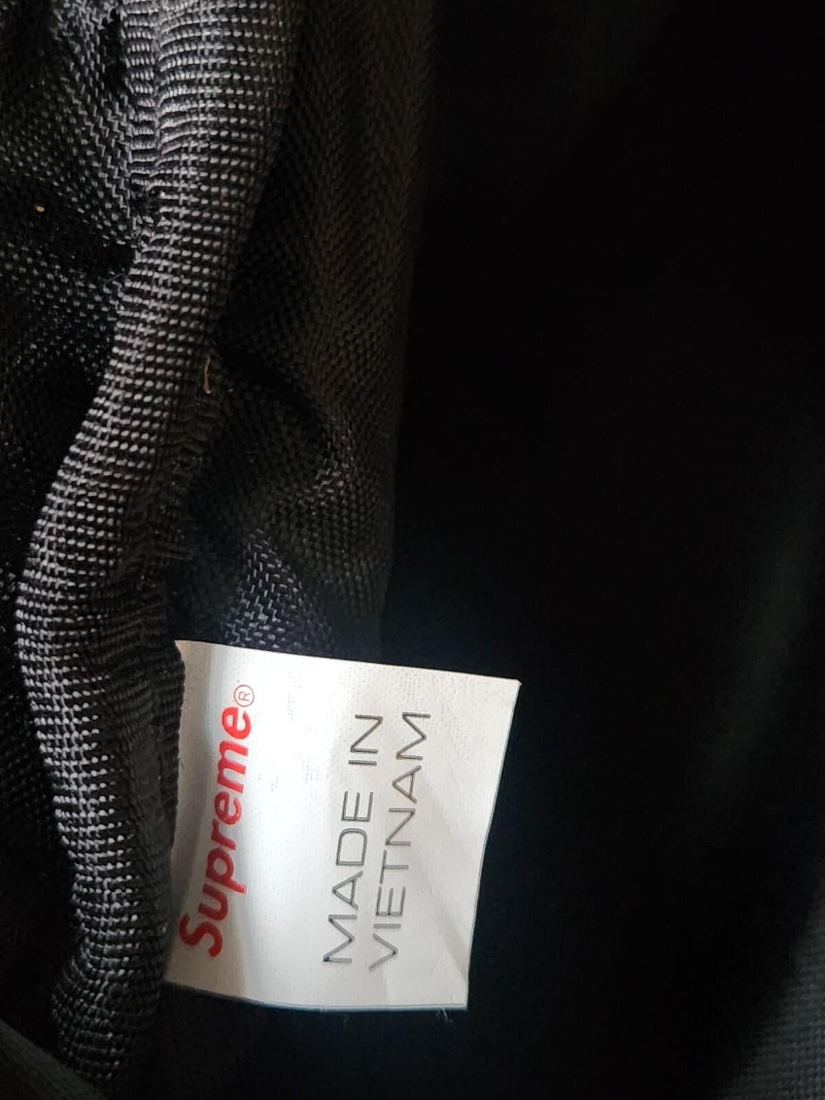 SS20 Supreme Black backpack Cordura Bag Mesh Rucksack