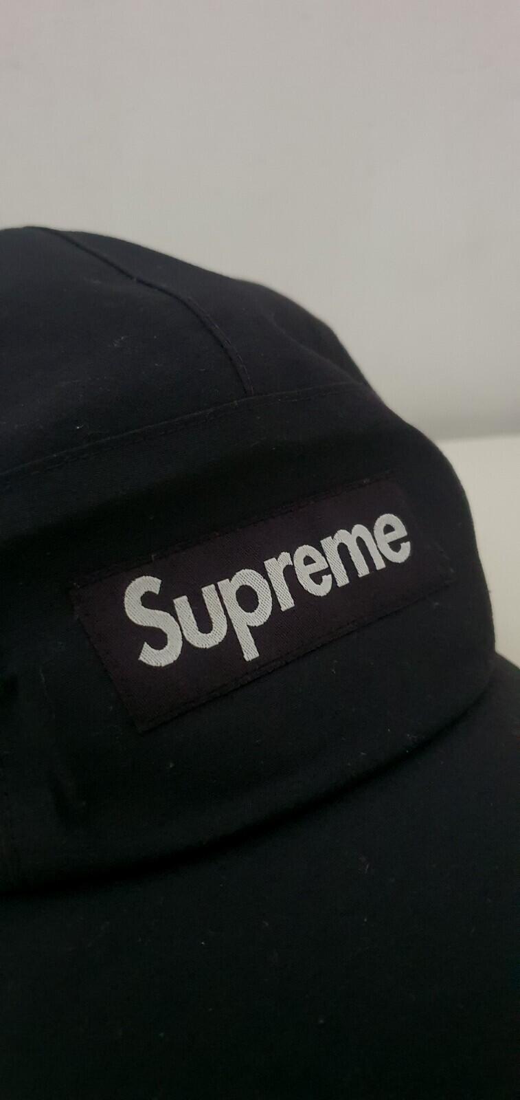 SS22 Supreme GORE-TEX Polartec Long Bill camp cap Waterproof Black Nylon Hat