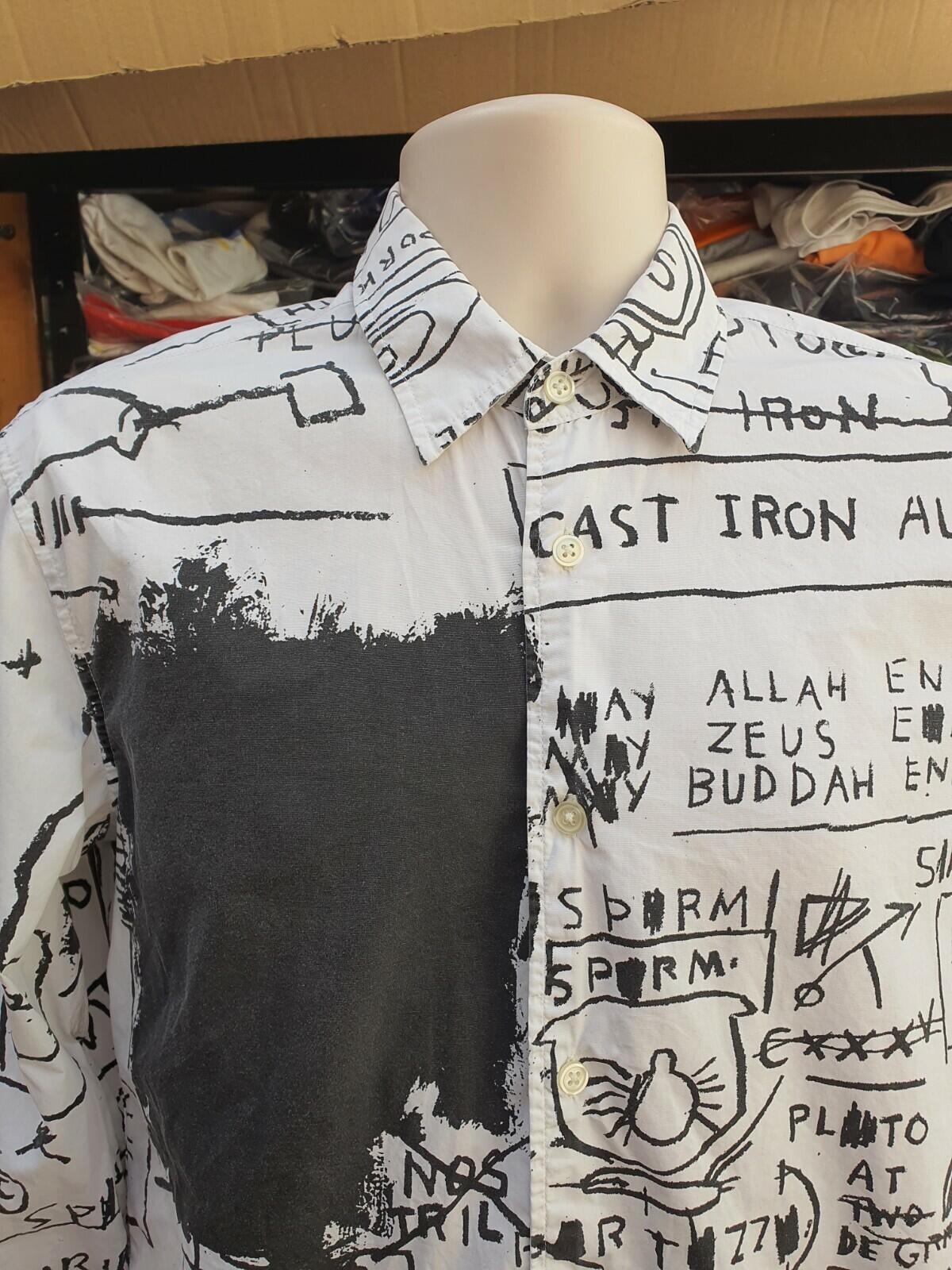 FW13 Supreme x Jean Michel Basquiat Hemd Weiß Größe S