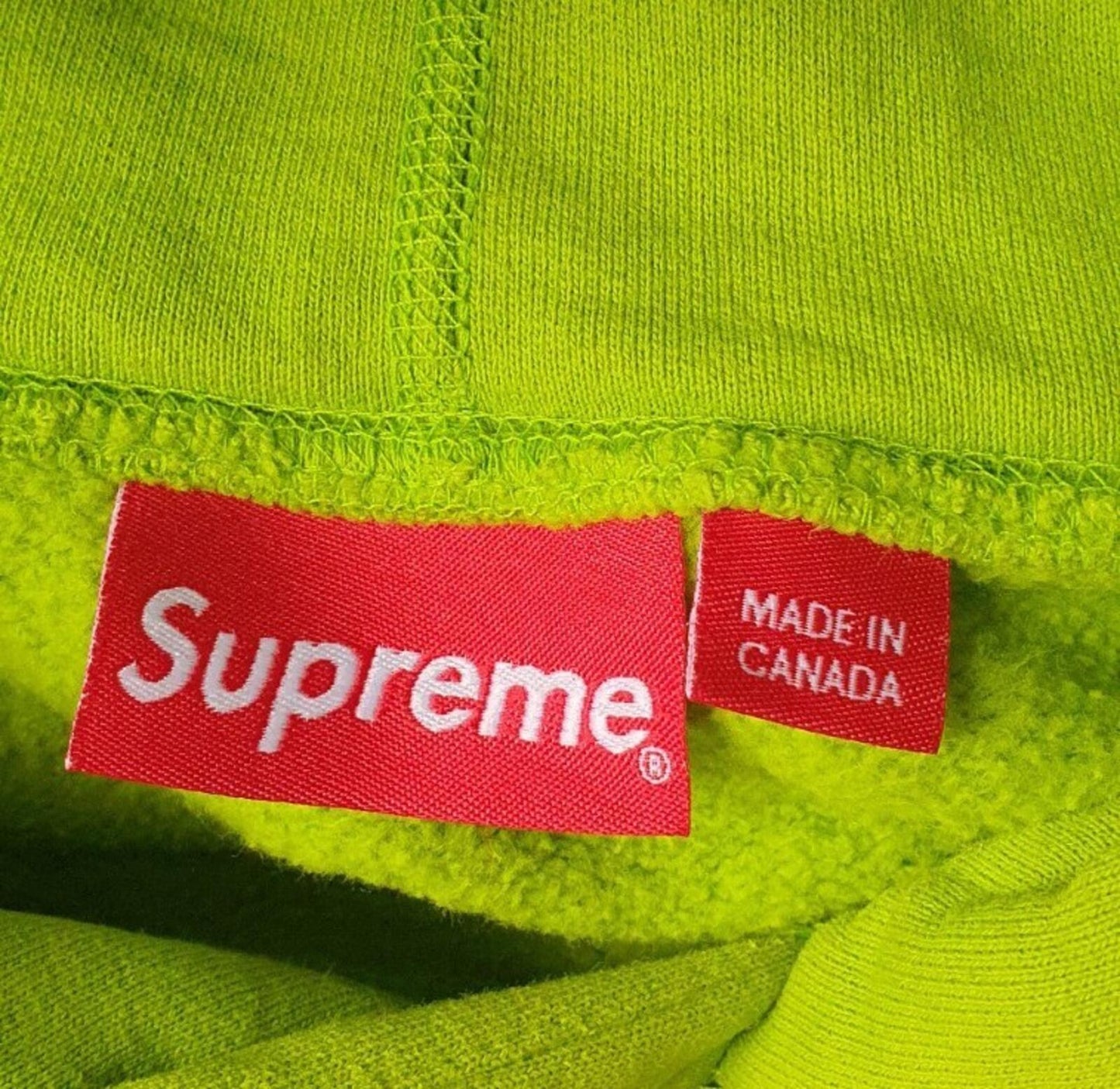 FW17 Supreme x Akira Patches hooded sweatshirt size L large lime hoodie Anime