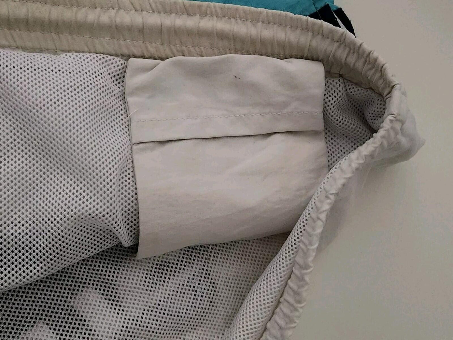 SS17 Supreme Split Logo Water Short Nylon Shorts Größe L Groß Blau Weiß