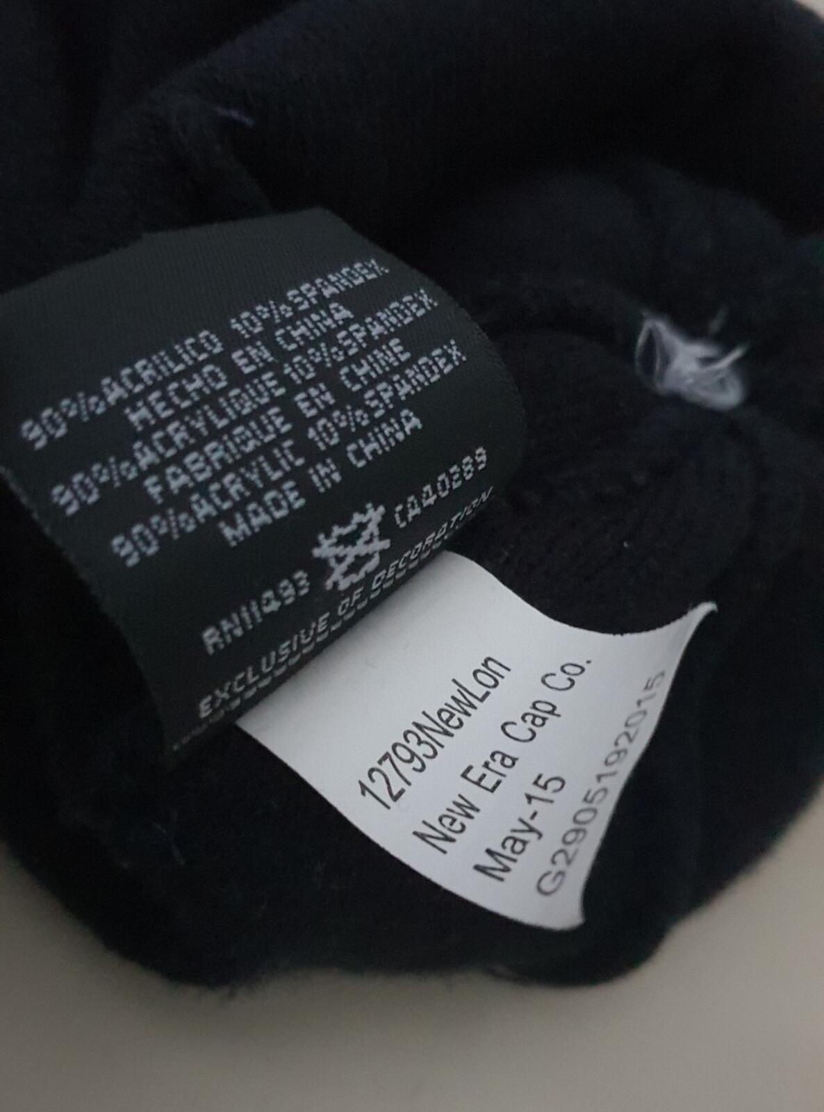 FW15 Supreme Banner New Era navy / white beanie small box logo Rare
