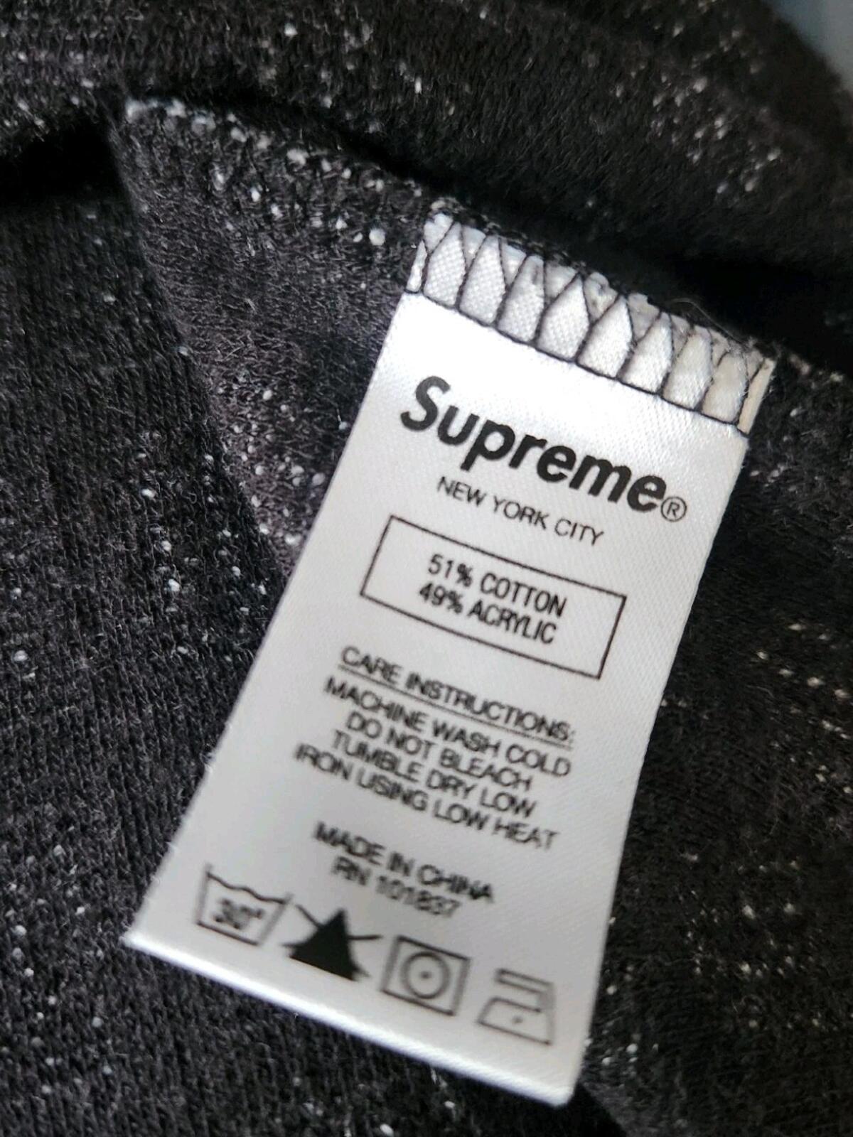 SS19 Supreme Grid Jacquard S/S Top medium M Kurzarm-T-Shirt schwarz weiß